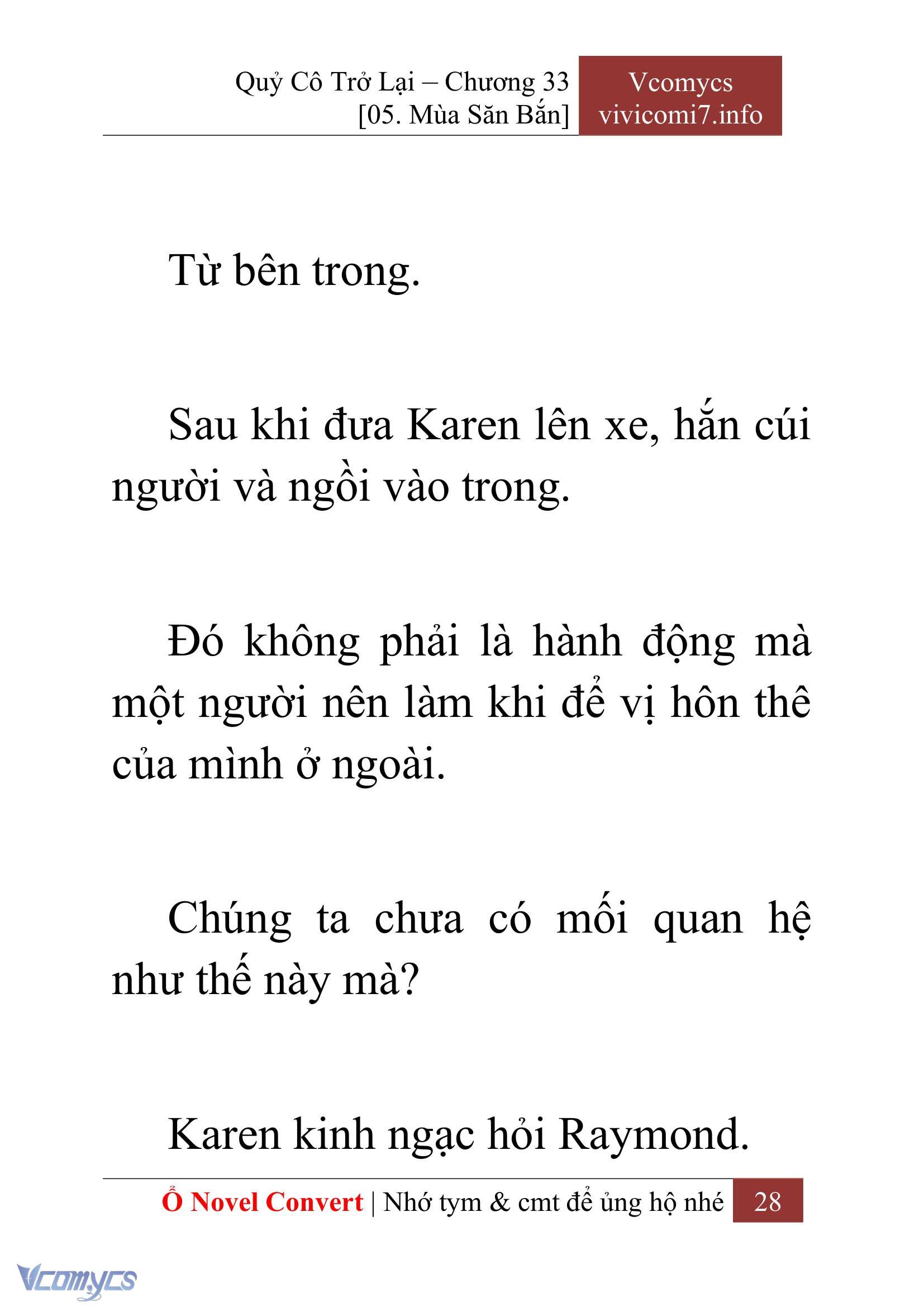 [Novel] Quý Cô Trở Lại Chap 33 - Trang 2