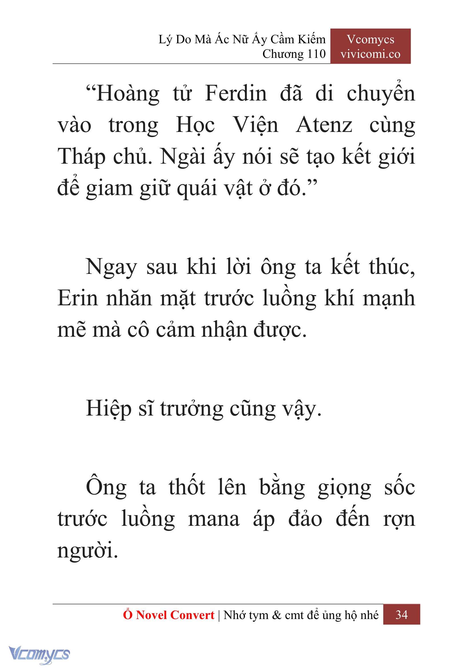 [Novel] Lý Do Mà Ác Nữ Ấy Cầm Kiếm Chap 110 - Trang 2