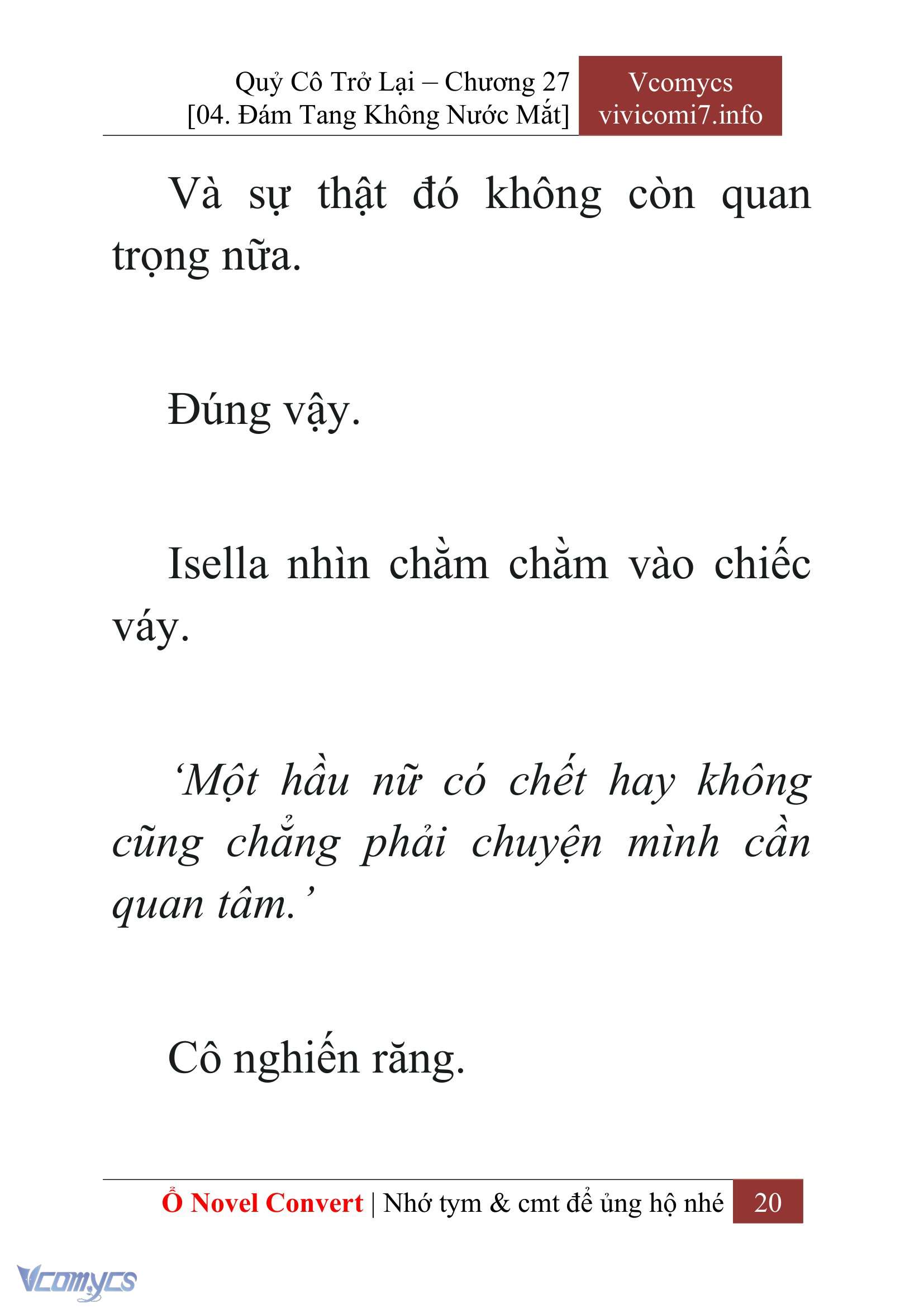[Novel] Quý Cô Trở Lại Chap 27 - Trang 2