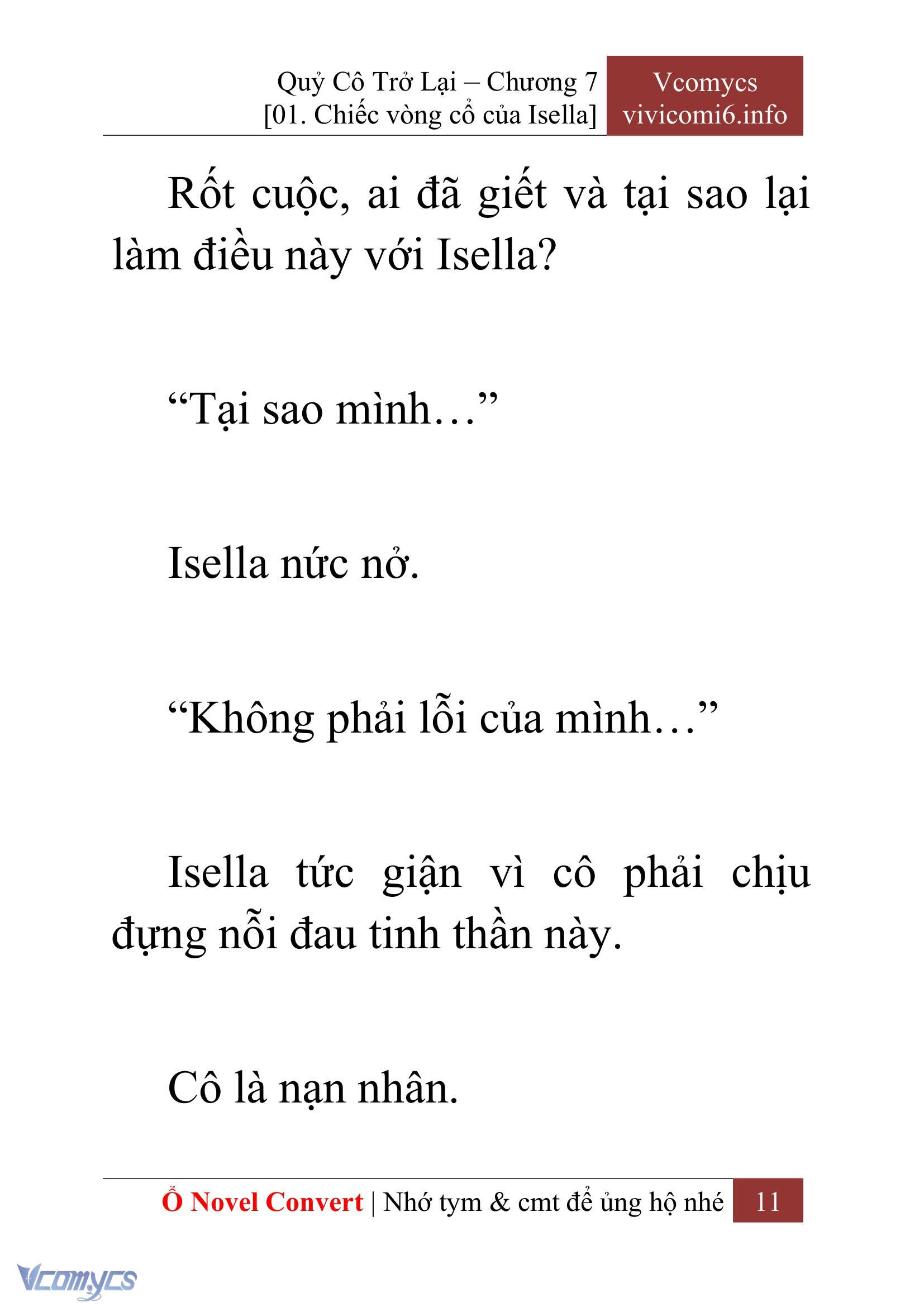 [Novel] Quý Cô Trở Lại Chap 7 - Trang 2