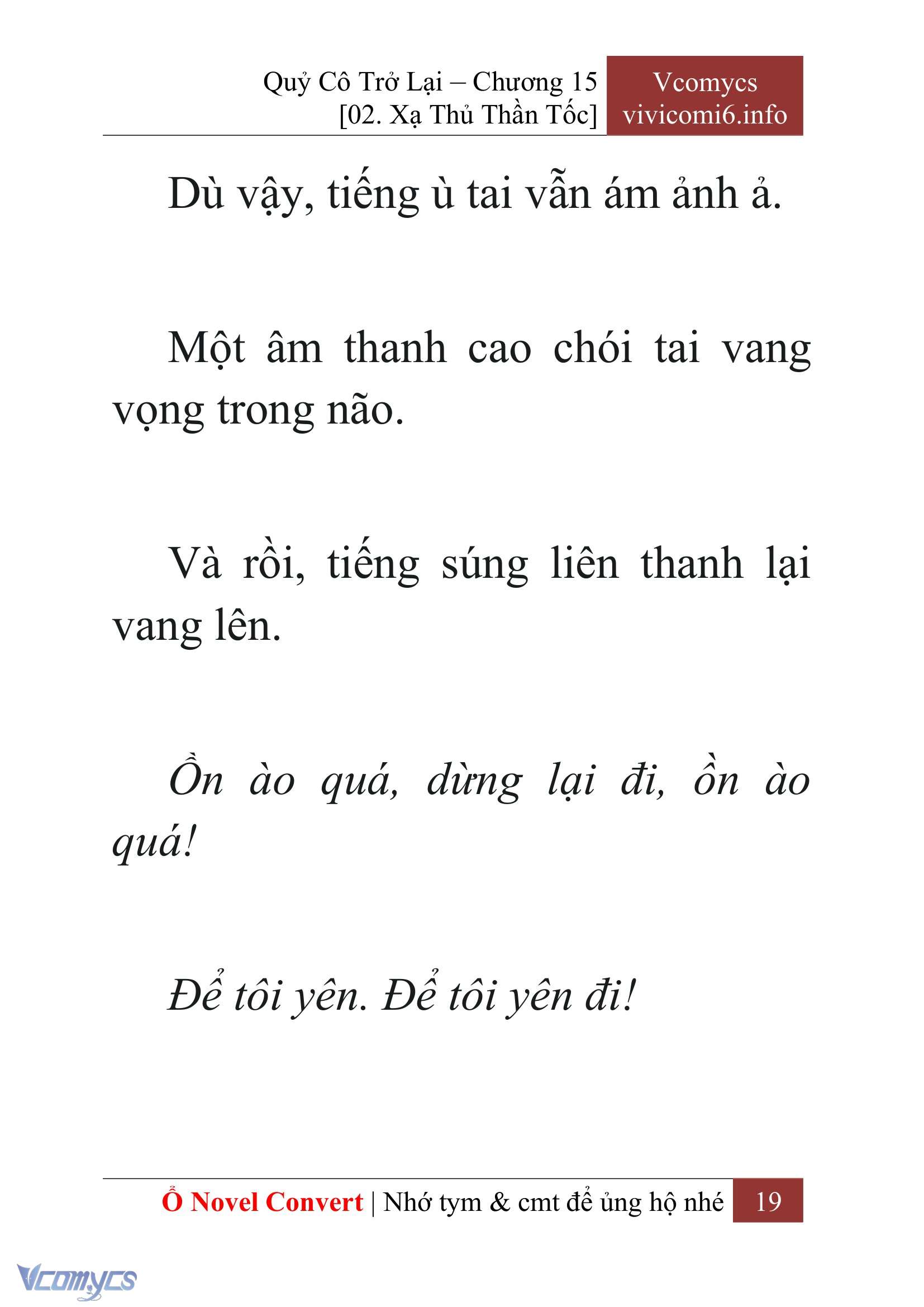 [Novel] Quý Cô Trở Lại Chap 15 - Trang 2