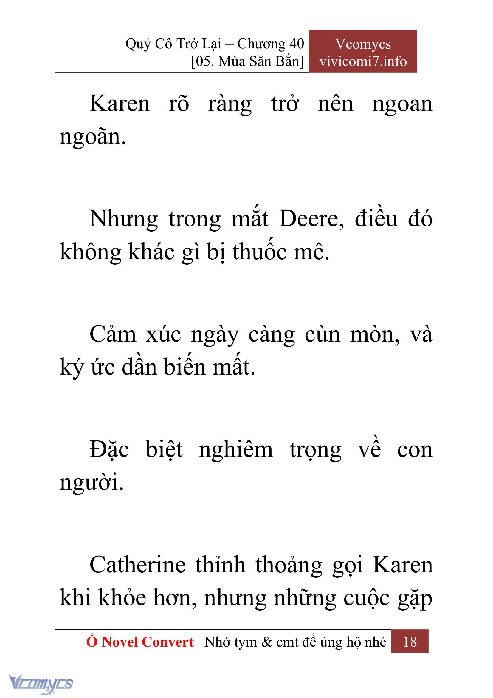 [Novel] Quý Cô Trở Lại Chap 40 - Trang 2