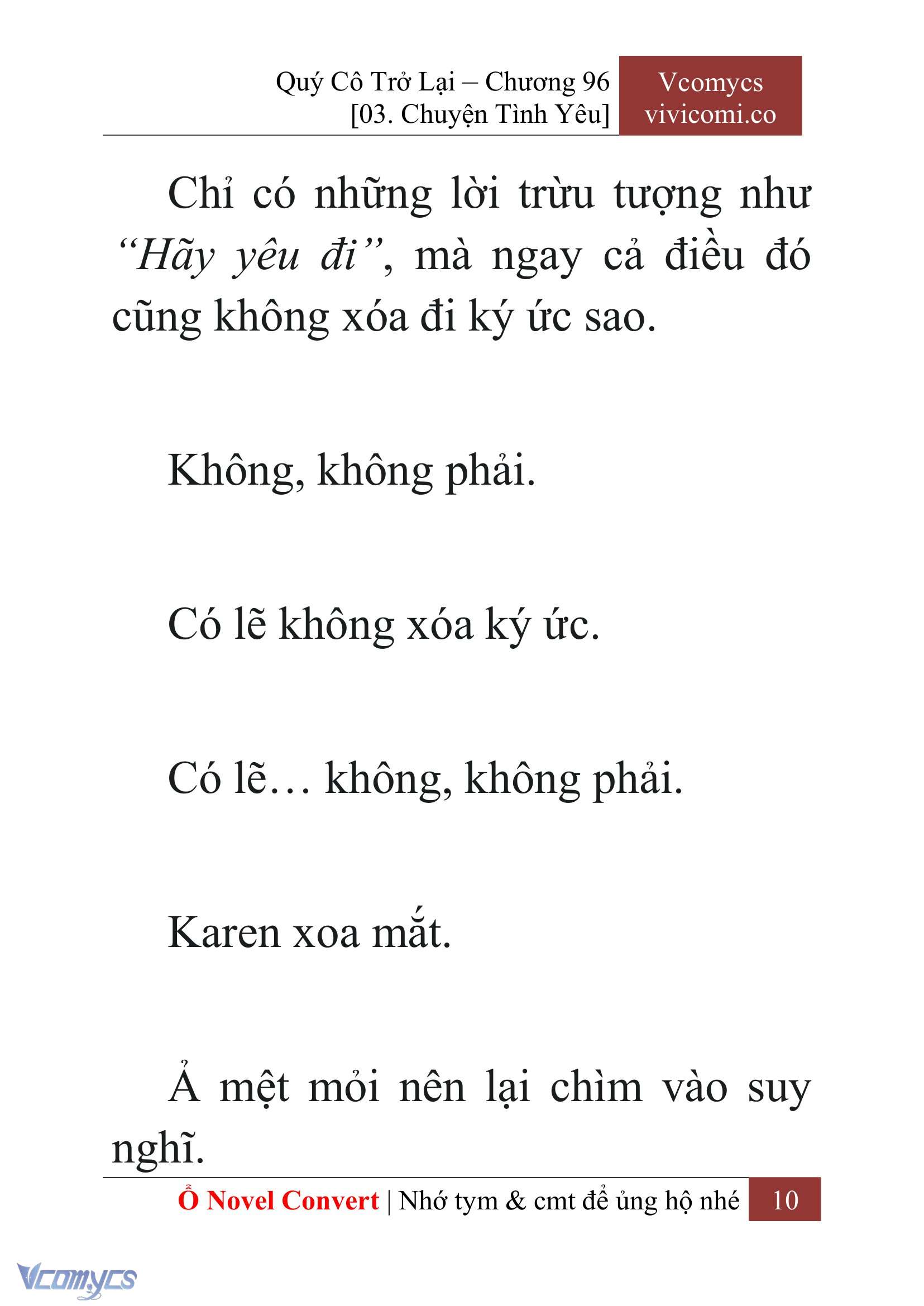 [Novel] Quý Cô Trở Lại Chap 96 - Trang 2