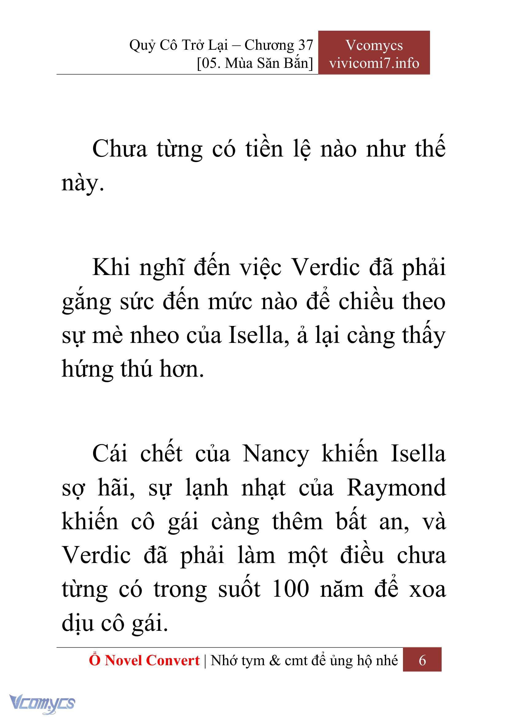 [Novel] Quý Cô Trở Lại Chap 37 - Trang 2