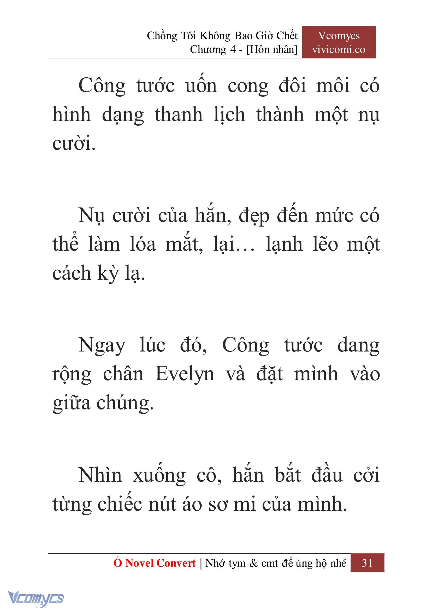 [Novel] Chồng Tôi Không Bao Giờ Chết Chap 4 - Trang 2