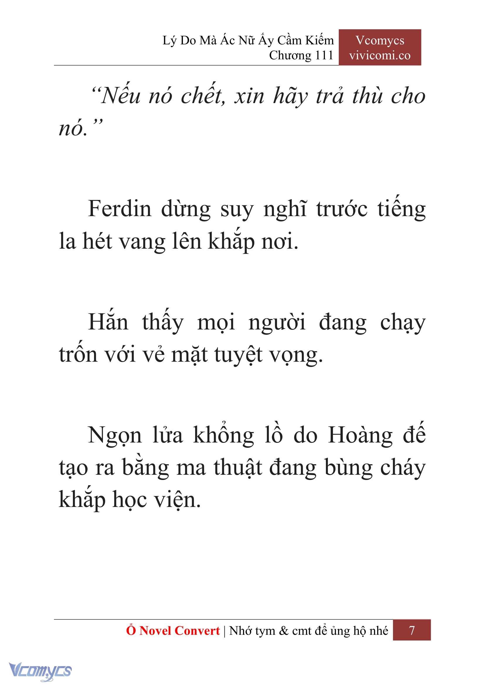 [Novel] Lý Do Mà Ác Nữ Ấy Cầm Kiếm Chap 111 - Trang 2