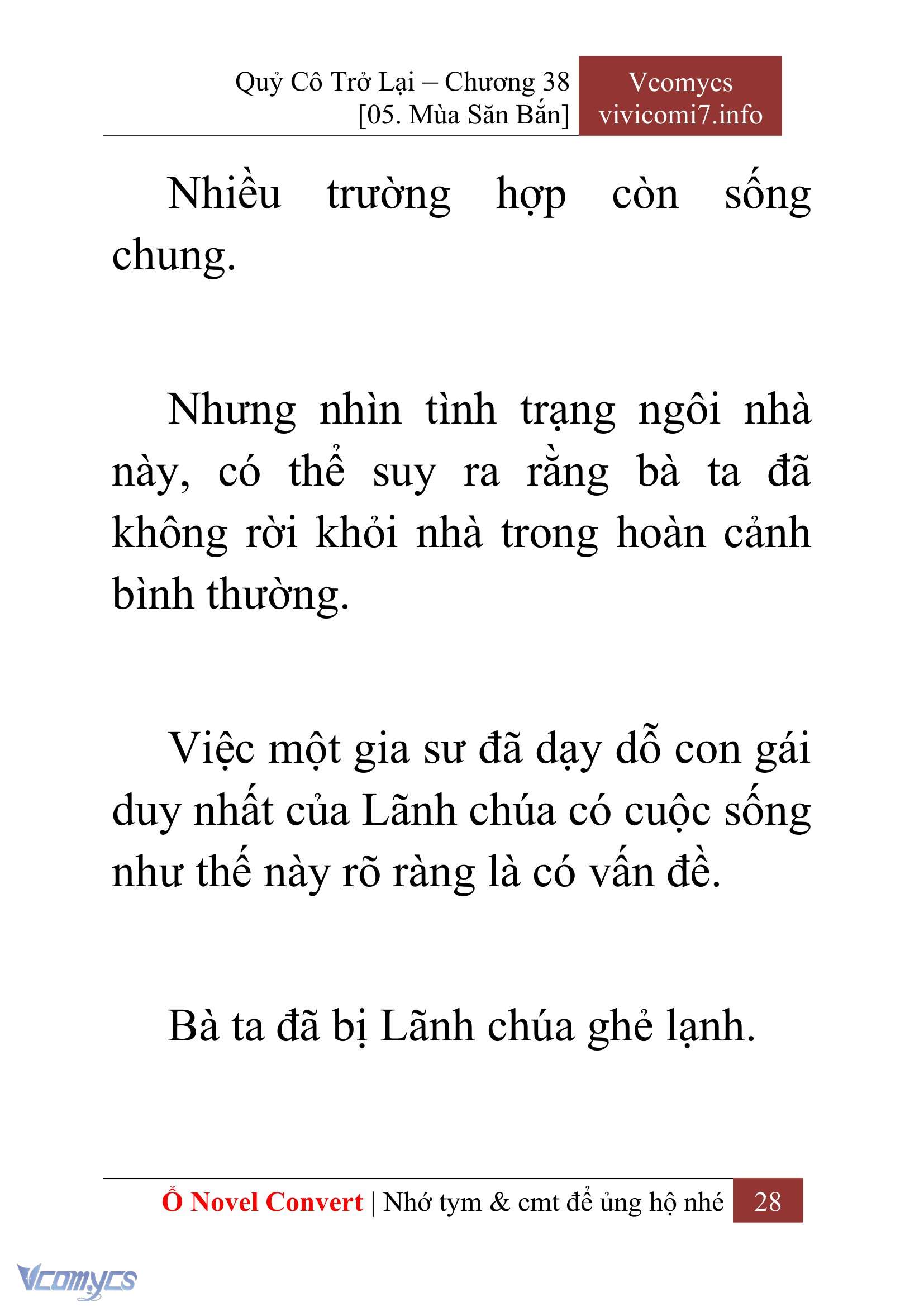 [Novel] Quý Cô Trở Lại Chap 38 - Trang 2