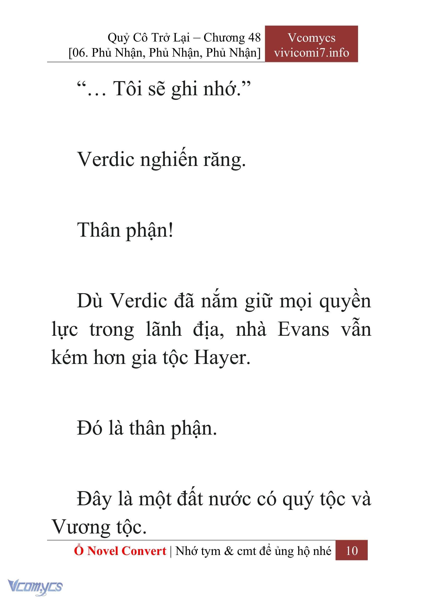 [Novel] Quý Cô Trở Lại Chap 48 - Trang 2