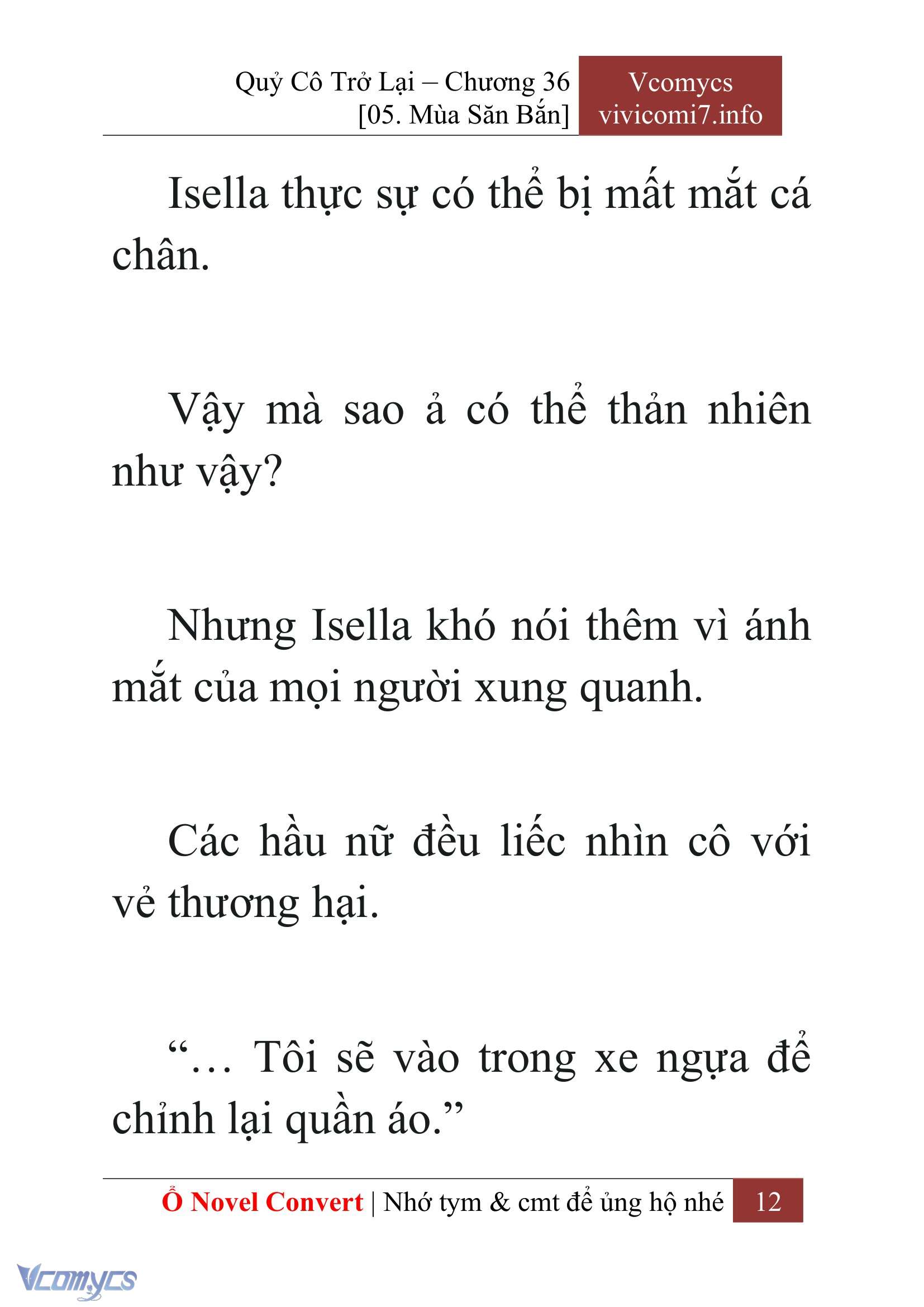 [Novel] Quý Cô Trở Lại Chap 36 - Trang 2