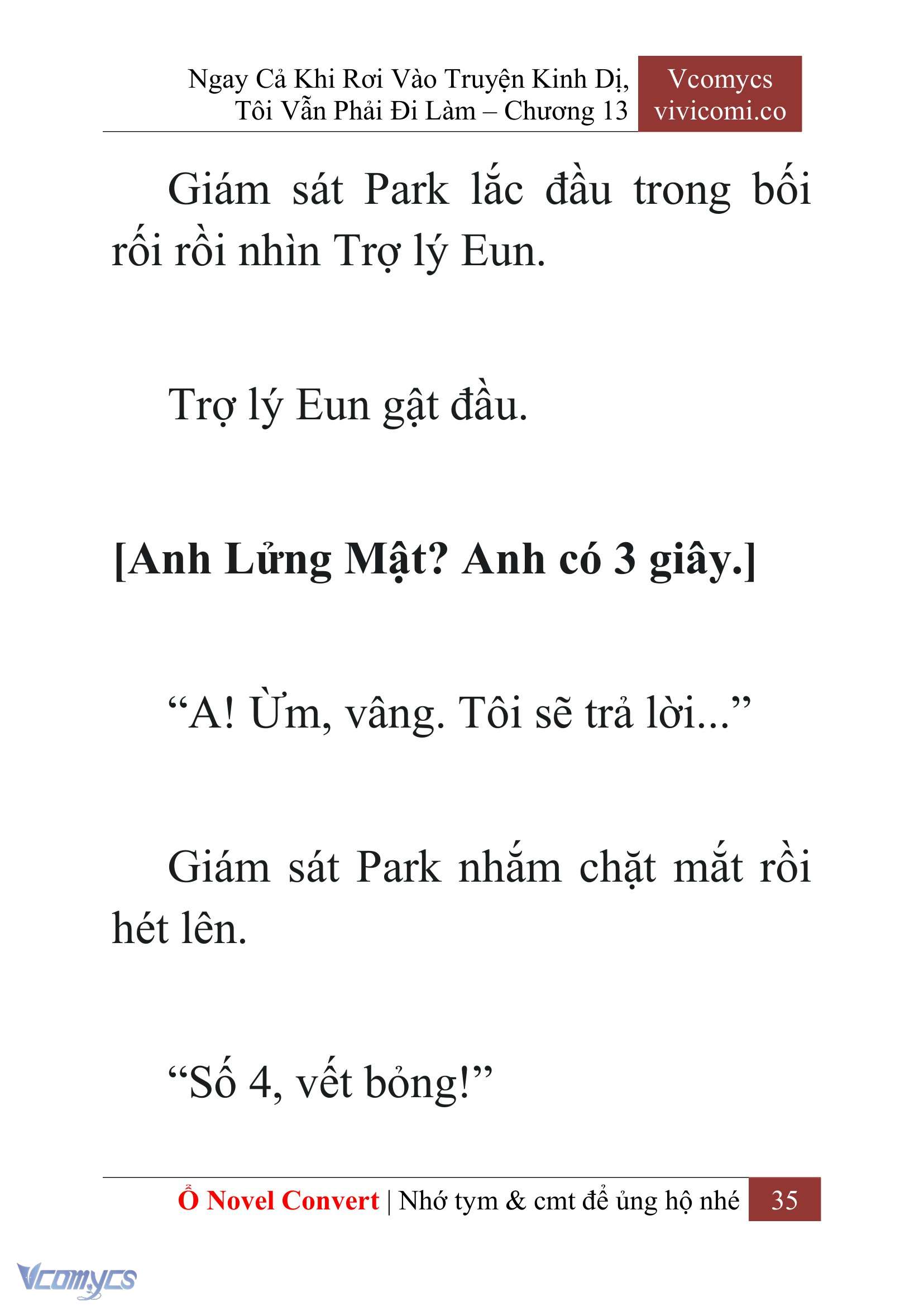 [Novel] Ngay Cả Khi Rơi Vào Truyện Kinh Dị, Tôi Vẫn Phải Đi Làm Chap 13 - Trang 2