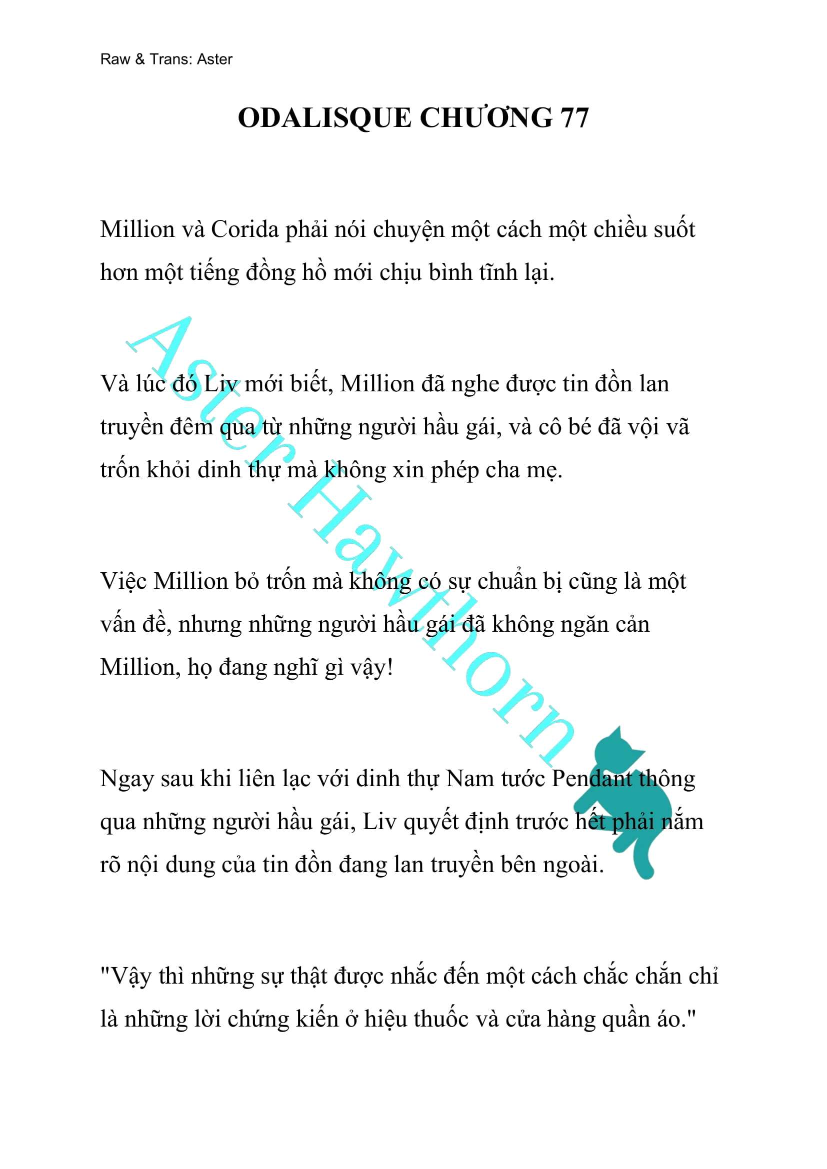 [NOVEL] Odalisque Chap 77 - Next Chap 78