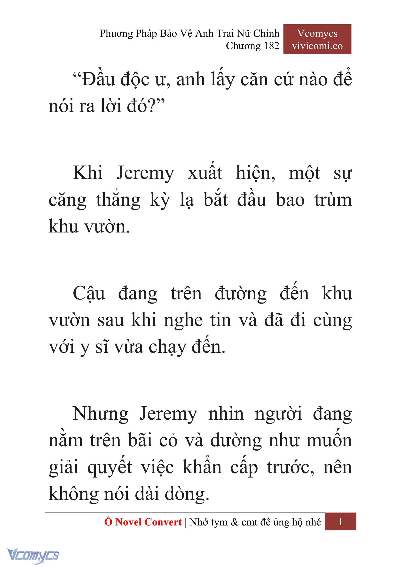 [Novel] Phương Pháp Bảo Vệ Anh Trai Nữ Chính Chap 182 - Trang 2