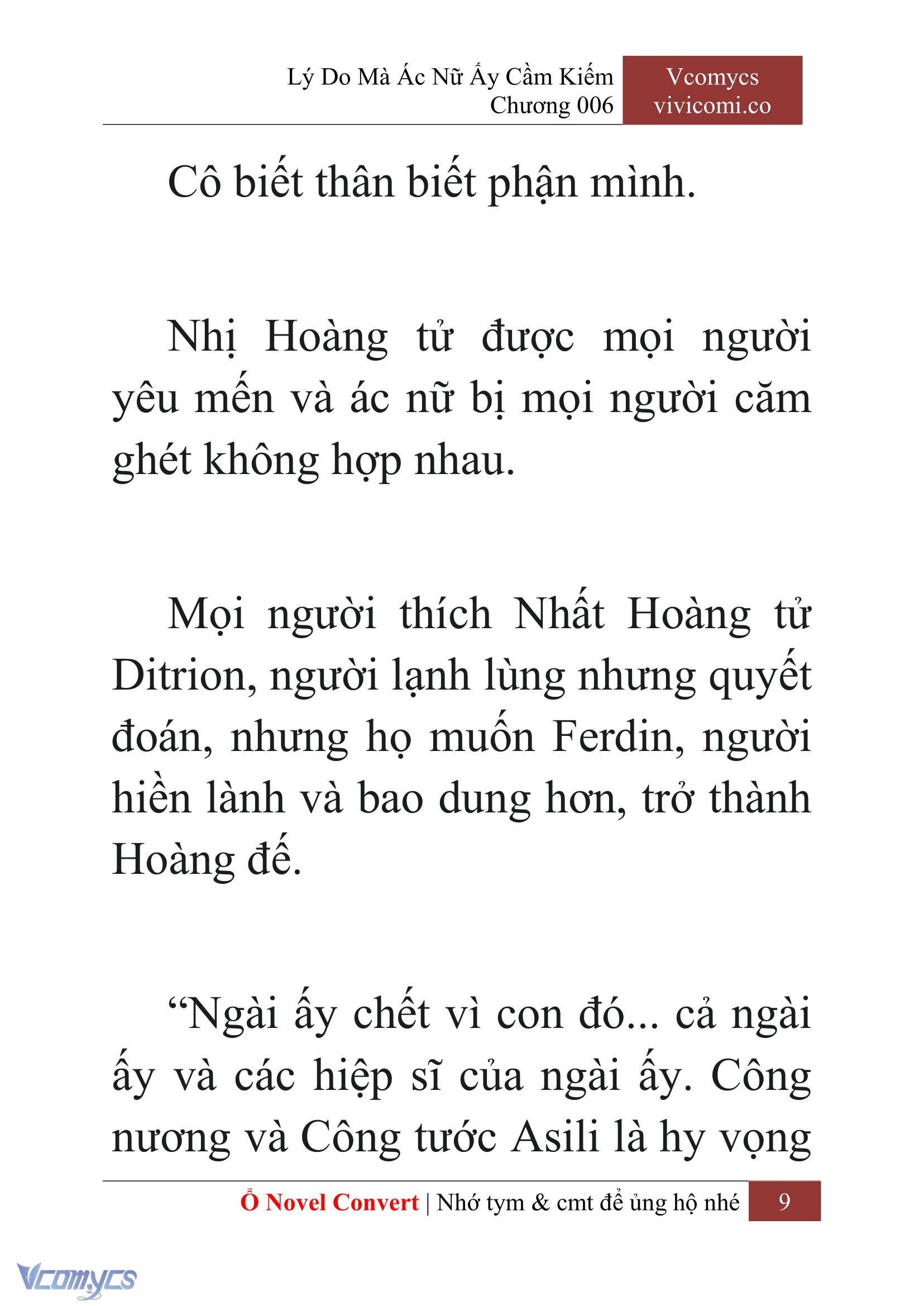 [Novel] Lý Do Mà Ác Nữ Ấy Cầm Kiếm Chap 6 - Trang 2