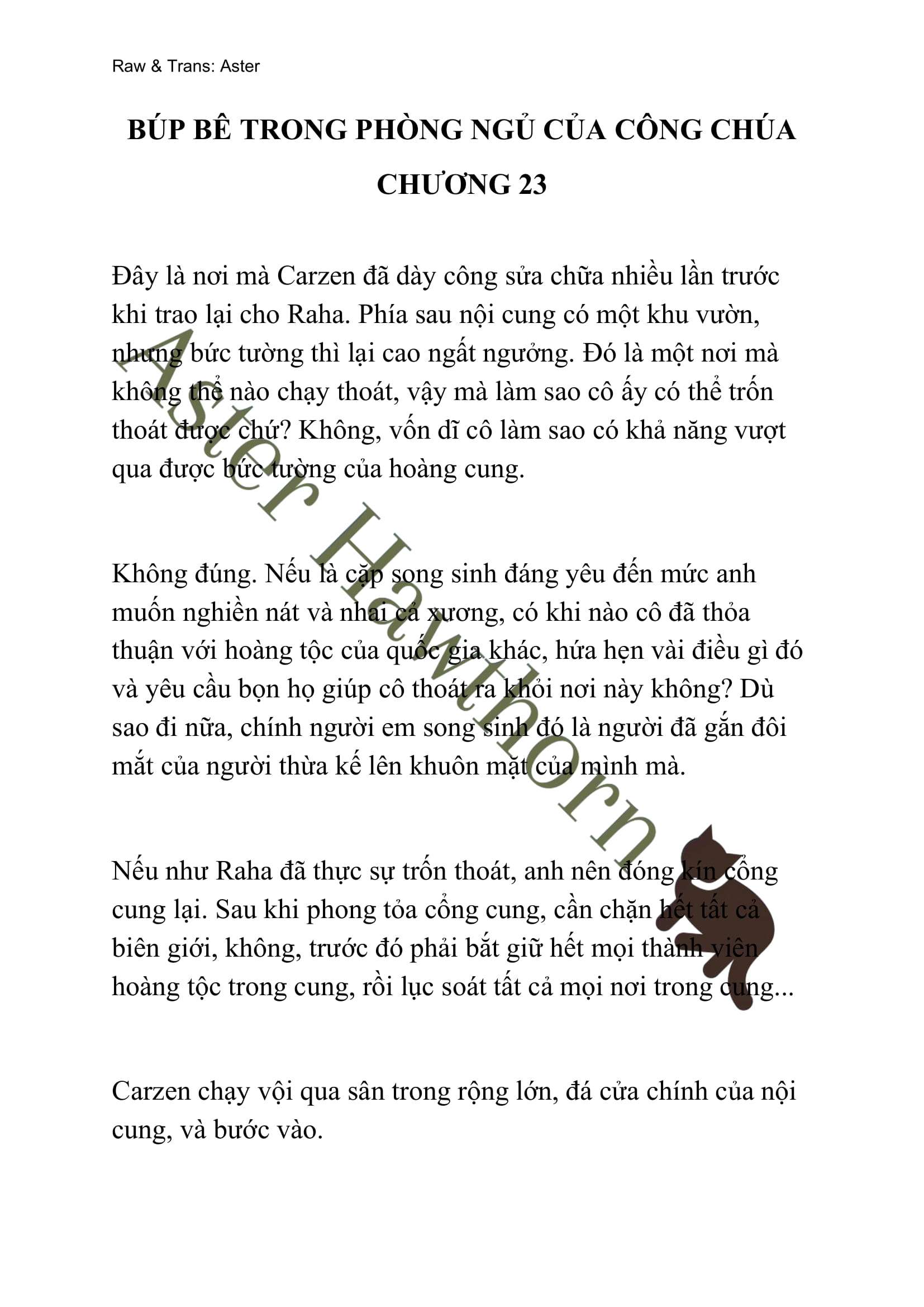 [NOVEL] Búp Bê Trong Phòng Ngủ Của Công Chúa Chap 23 - Next Chap 24