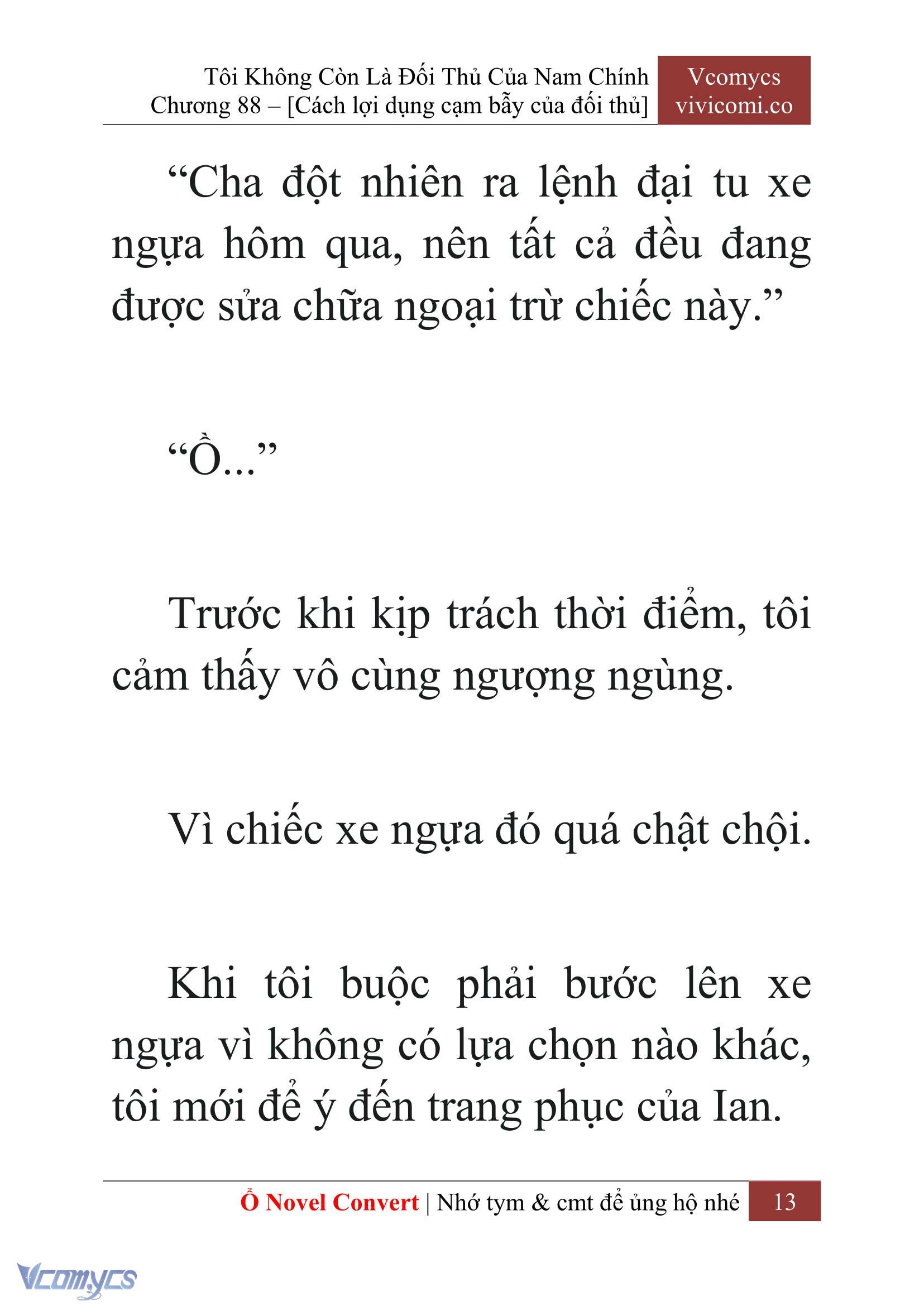 [Novel] Tôi Không Còn Là Đối Thủ Của Nam Chính Chap 88 - Trang 2