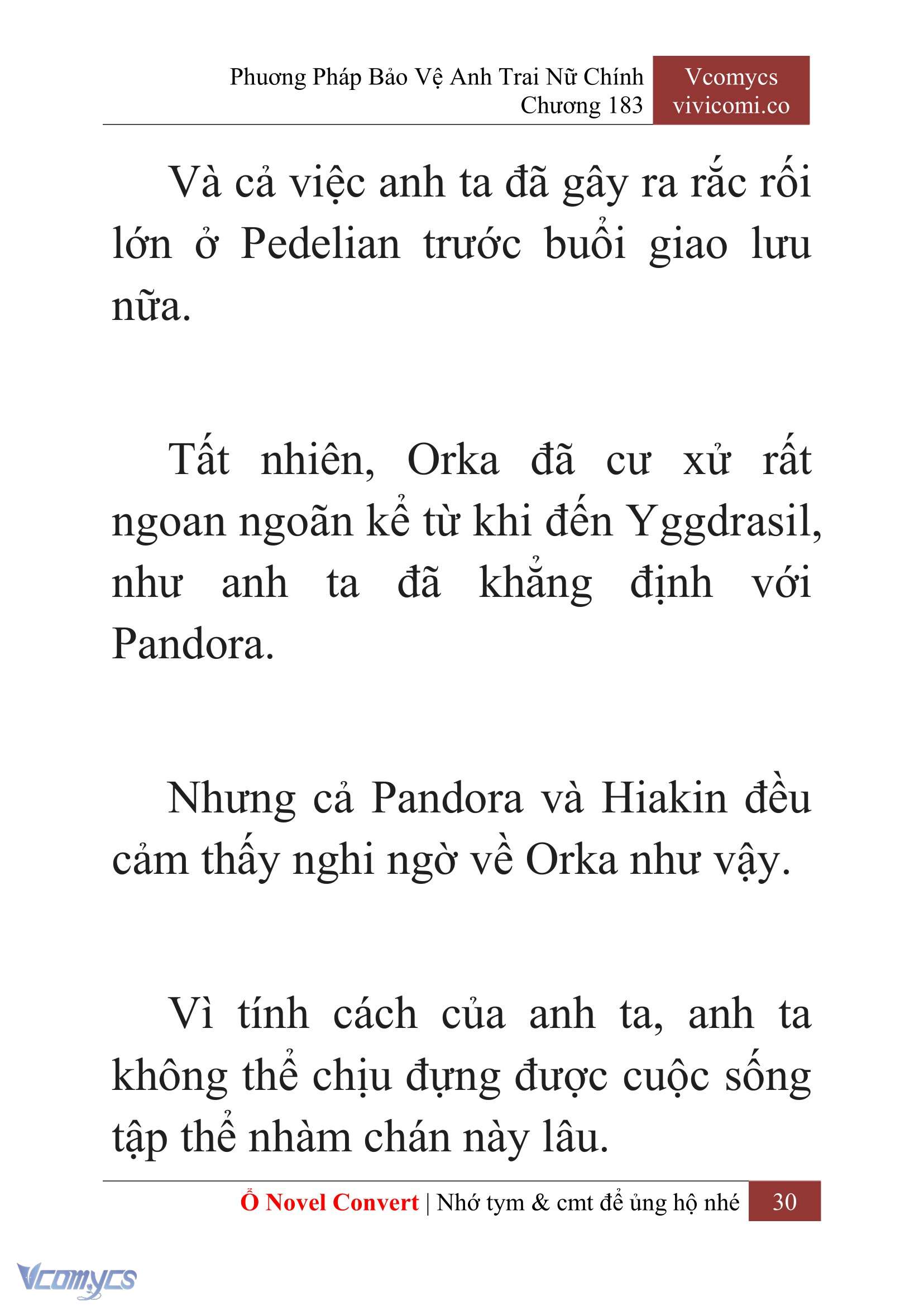 [Novel] Phương Pháp Bảo Vệ Anh Trai Nữ Chính Chap 183 - Trang 2