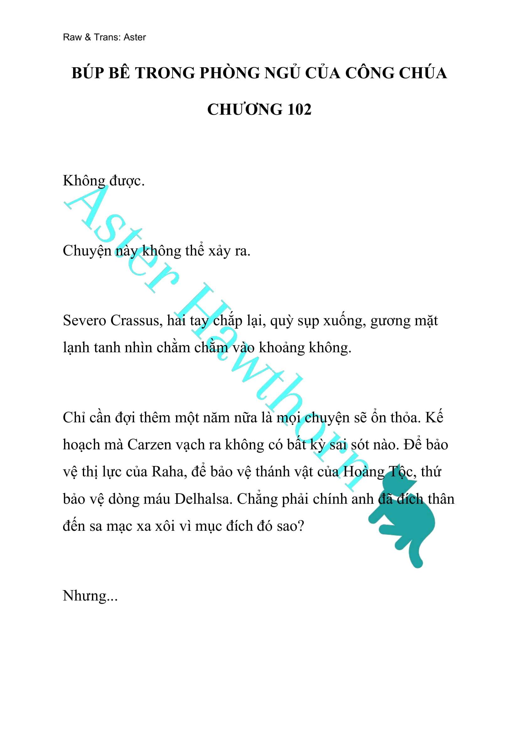 [NOVEL] Búp Bê Trong Phòng Ngủ Của Công Chúa Chap 102 - Next Chap 103