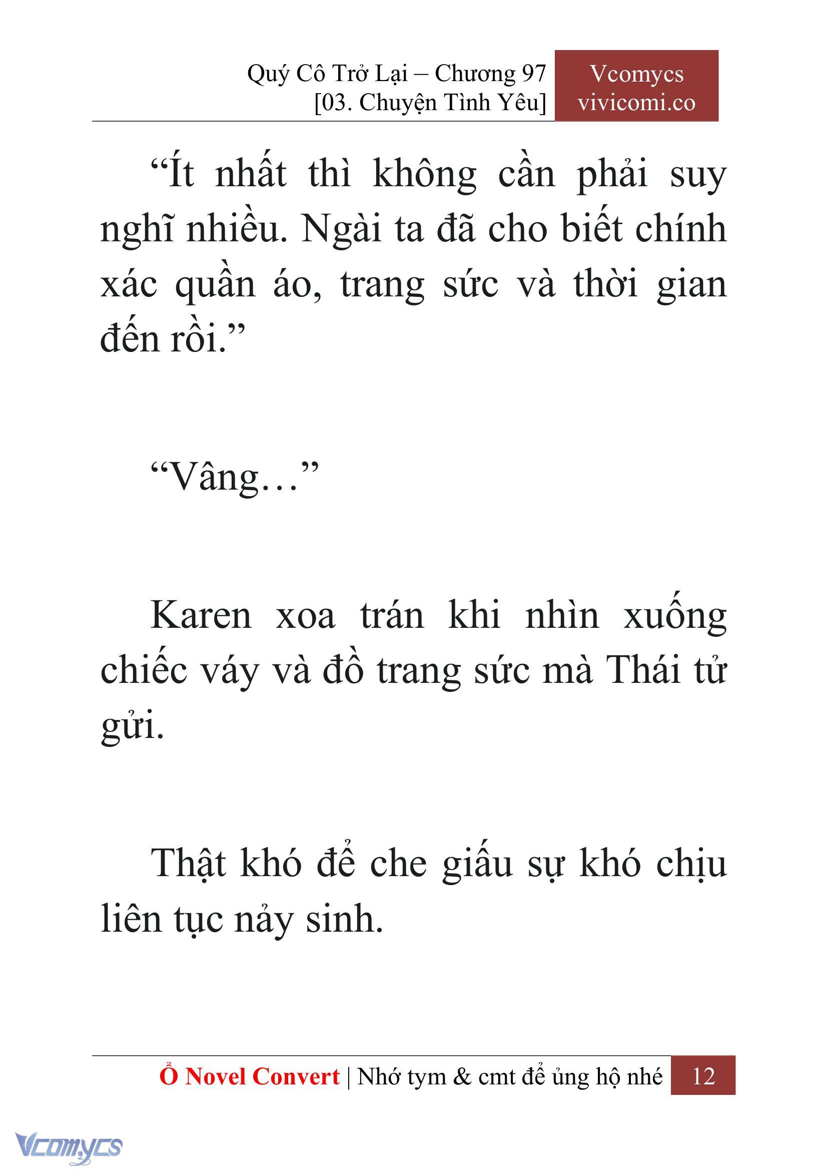 [Novel] Quý Cô Trở Lại Chap 97 - Trang 2