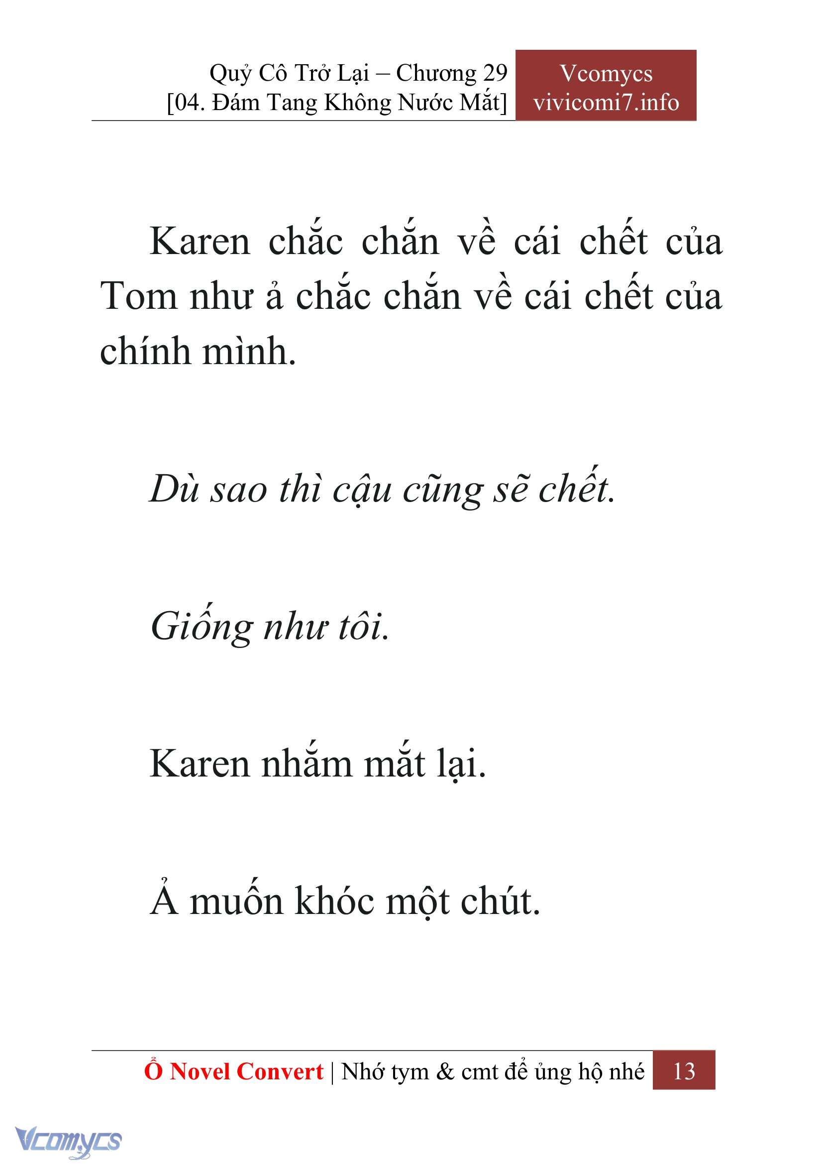 [Novel] Quý Cô Trở Lại Chap 29 - Trang 2
