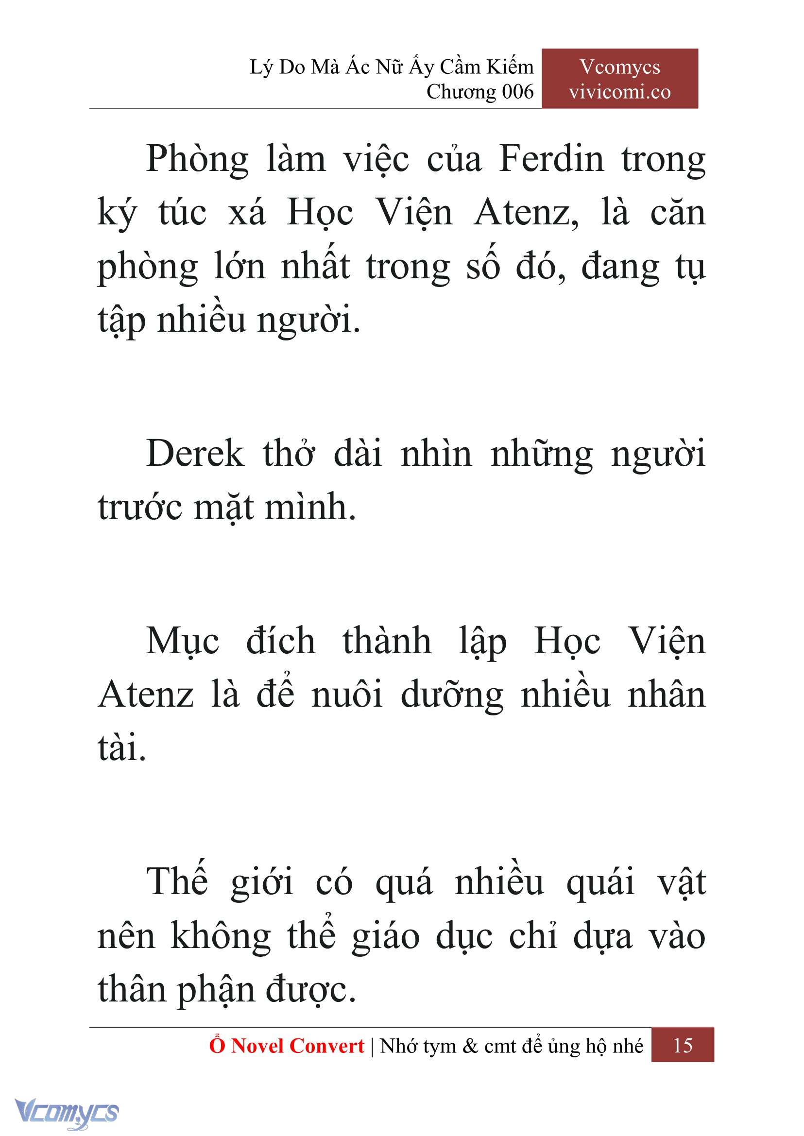[Novel] Lý Do Mà Ác Nữ Ấy Cầm Kiếm Chap 6 - Trang 2
