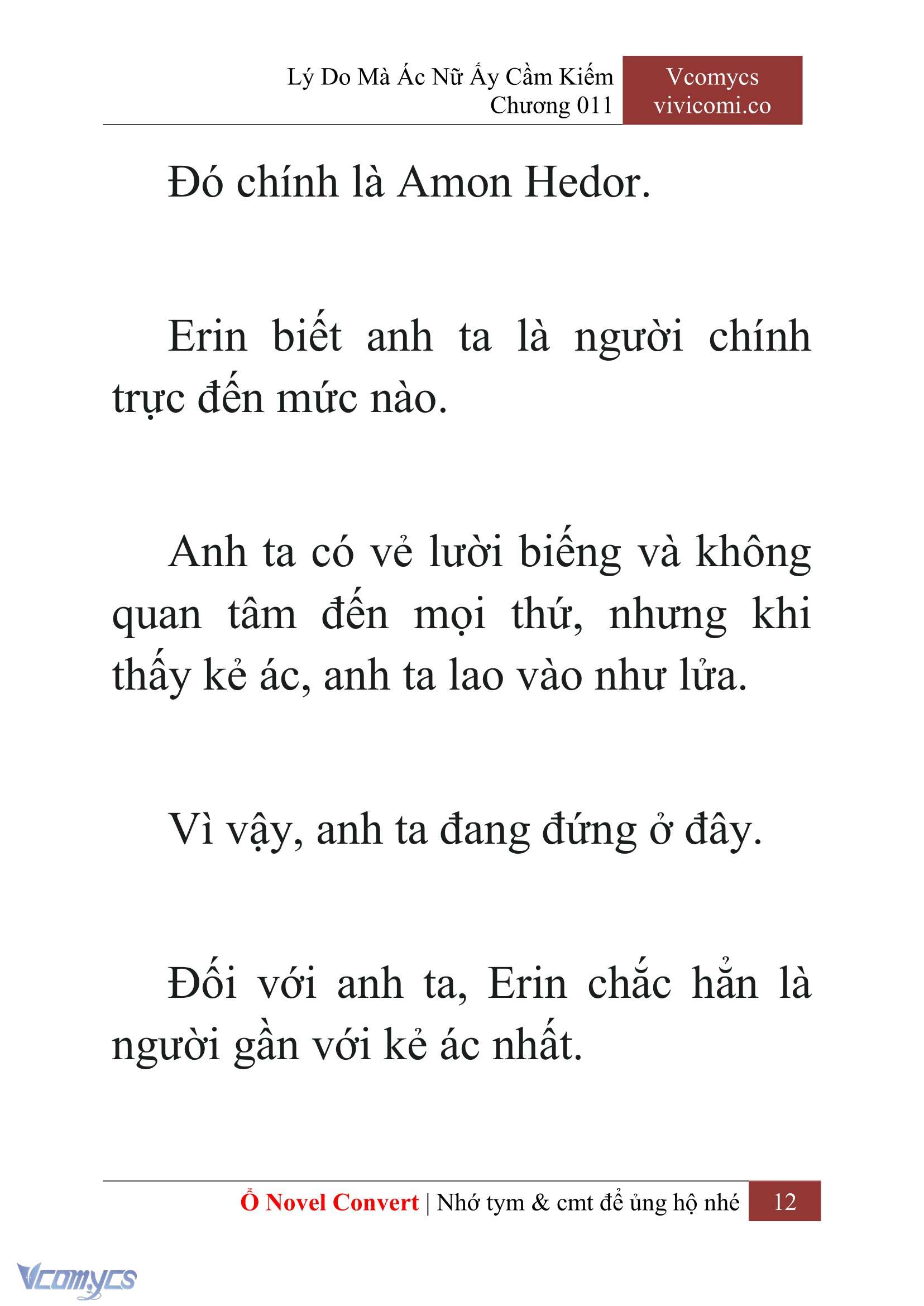 [Novel] Lý Do Mà Ác Nữ Ấy Cầm Kiếm Chap 11 - Trang 2