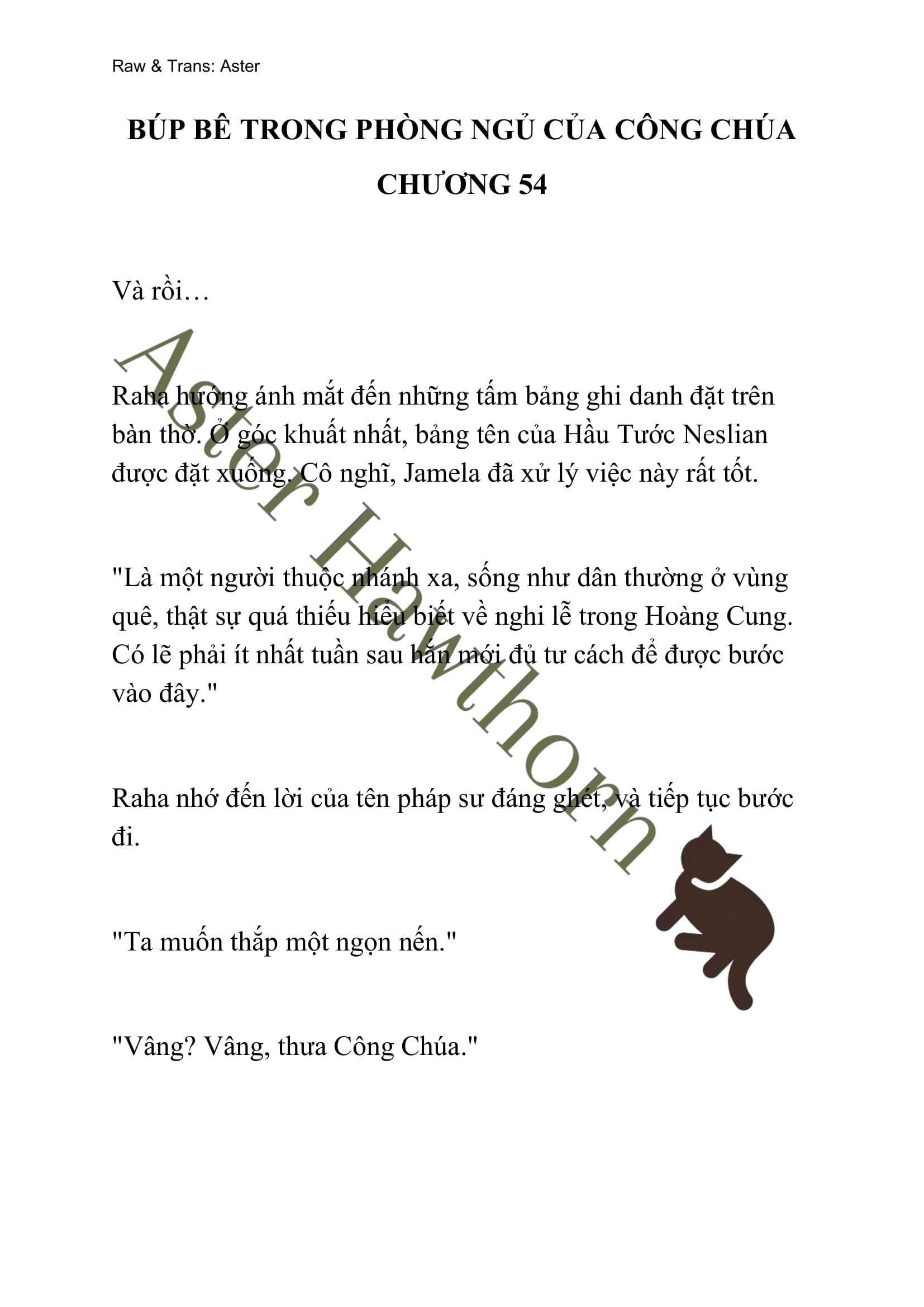 [NOVEL] Búp Bê Trong Phòng Ngủ Của Công Chúa Chap 54 - Next Chap 55