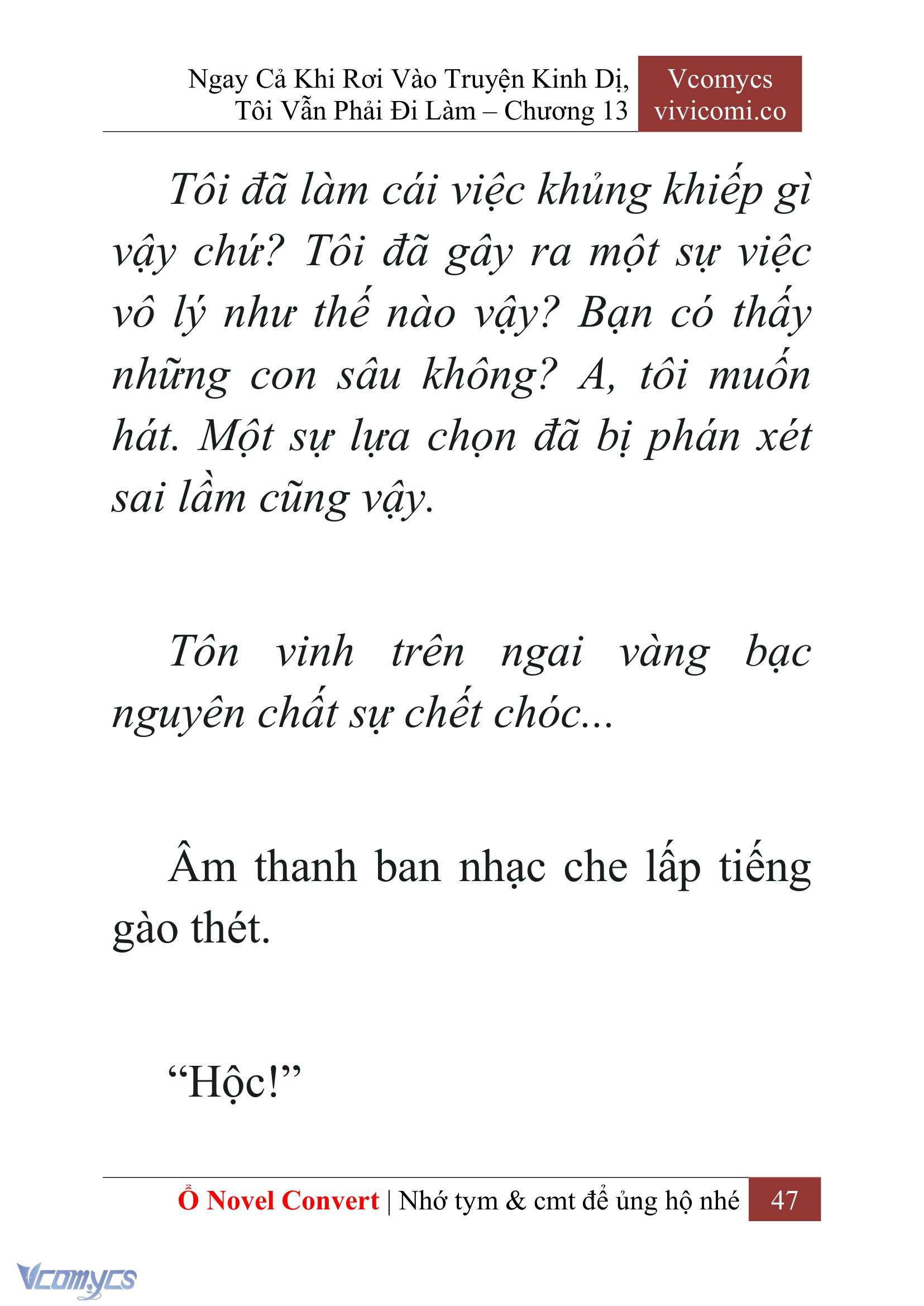 [Novel] Ngay Cả Khi Rơi Vào Truyện Kinh Dị, Tôi Vẫn Phải Đi Làm Chap 13 - Trang 2