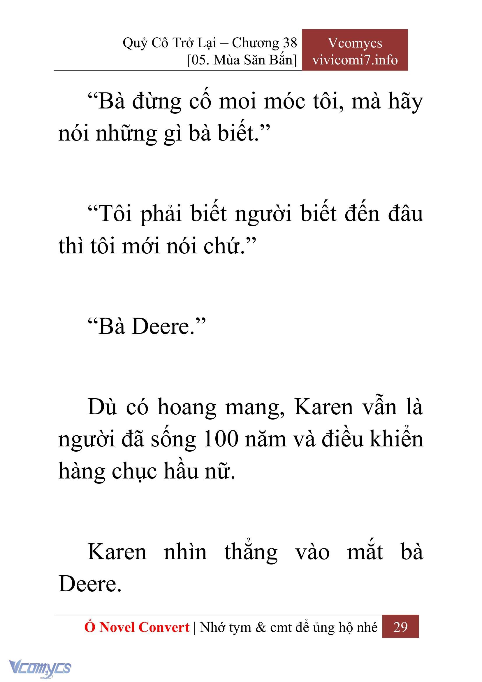 [Novel] Quý Cô Trở Lại Chap 38 - Trang 2