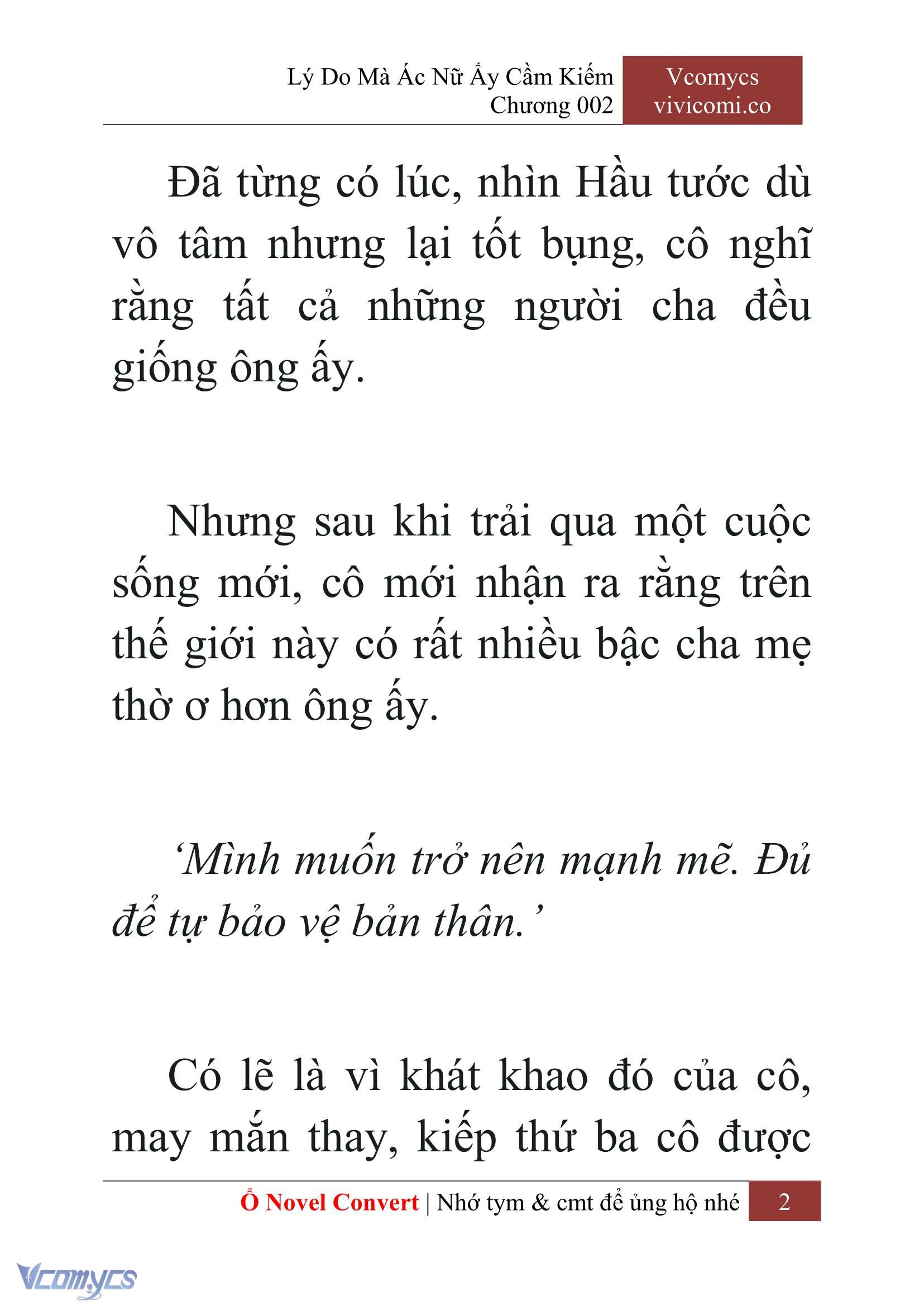 [Novel] Lý Do Mà Ác Nữ Ấy Cầm Kiếm Chap 2 - Trang 2