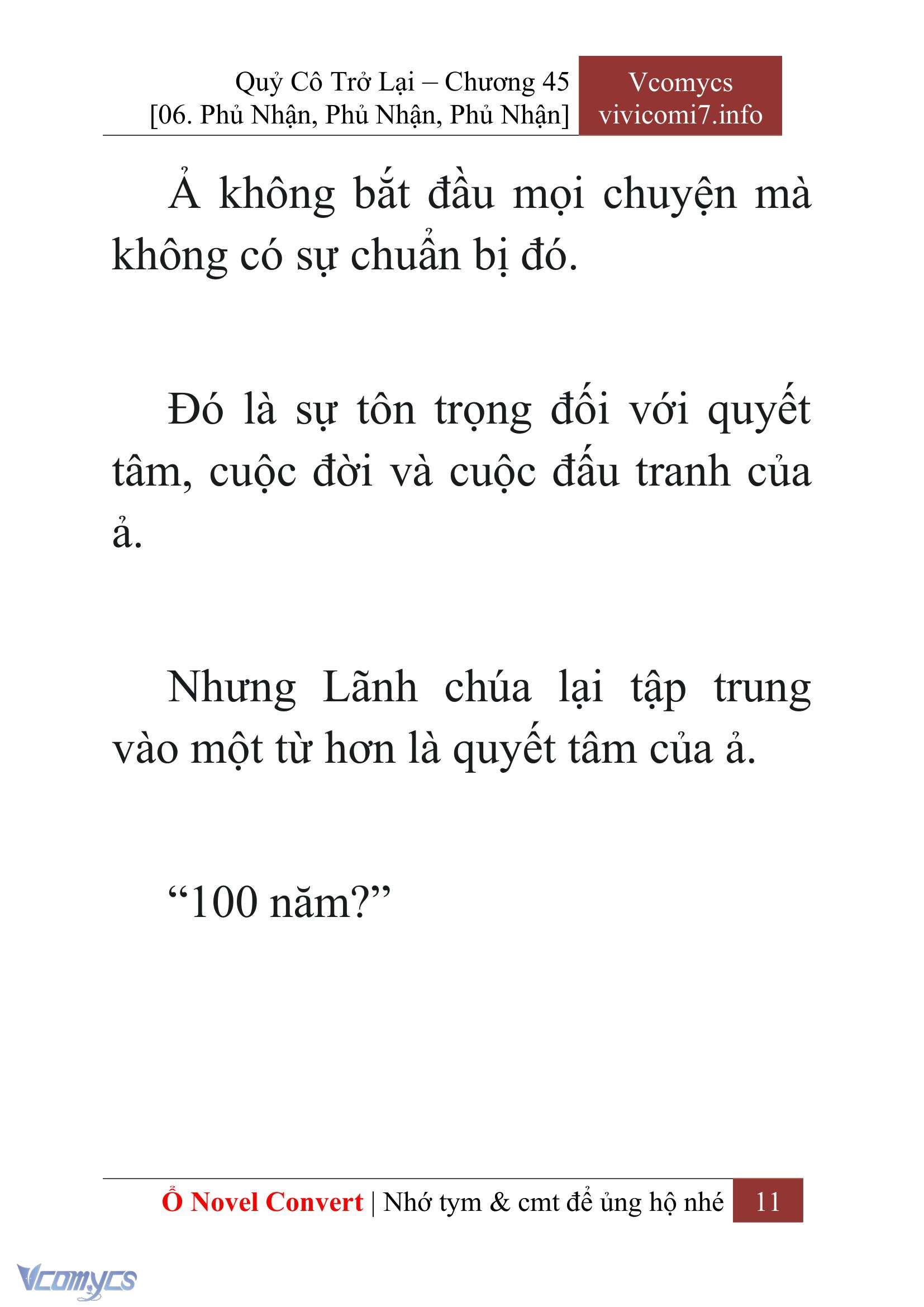 [Novel] Quý Cô Trở Lại Chap 45 - Trang 2
