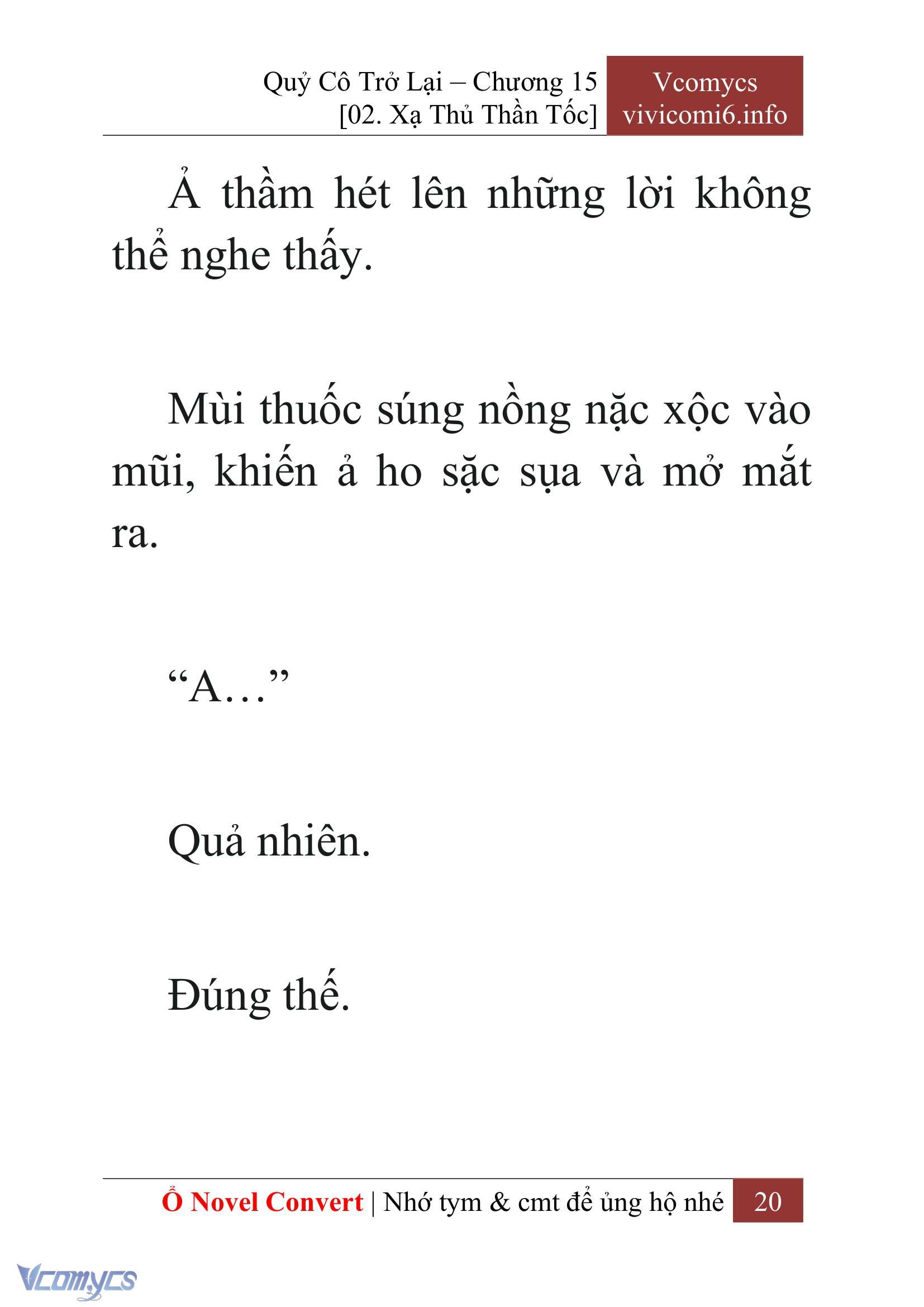 [Novel] Quý Cô Trở Lại Chap 15 - Trang 2