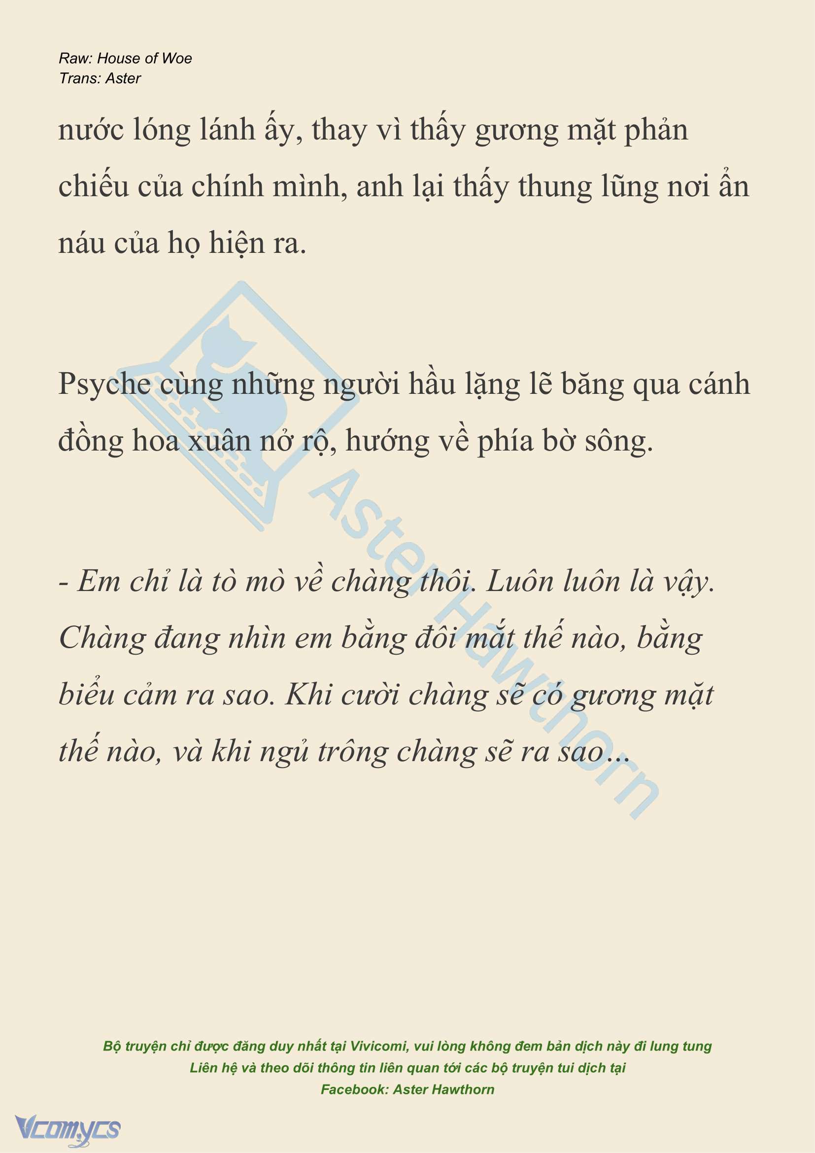 [NOVEL] Dành Cho Các Nữ Thần: Dành cho Psyche Chap 25 - Trang 2