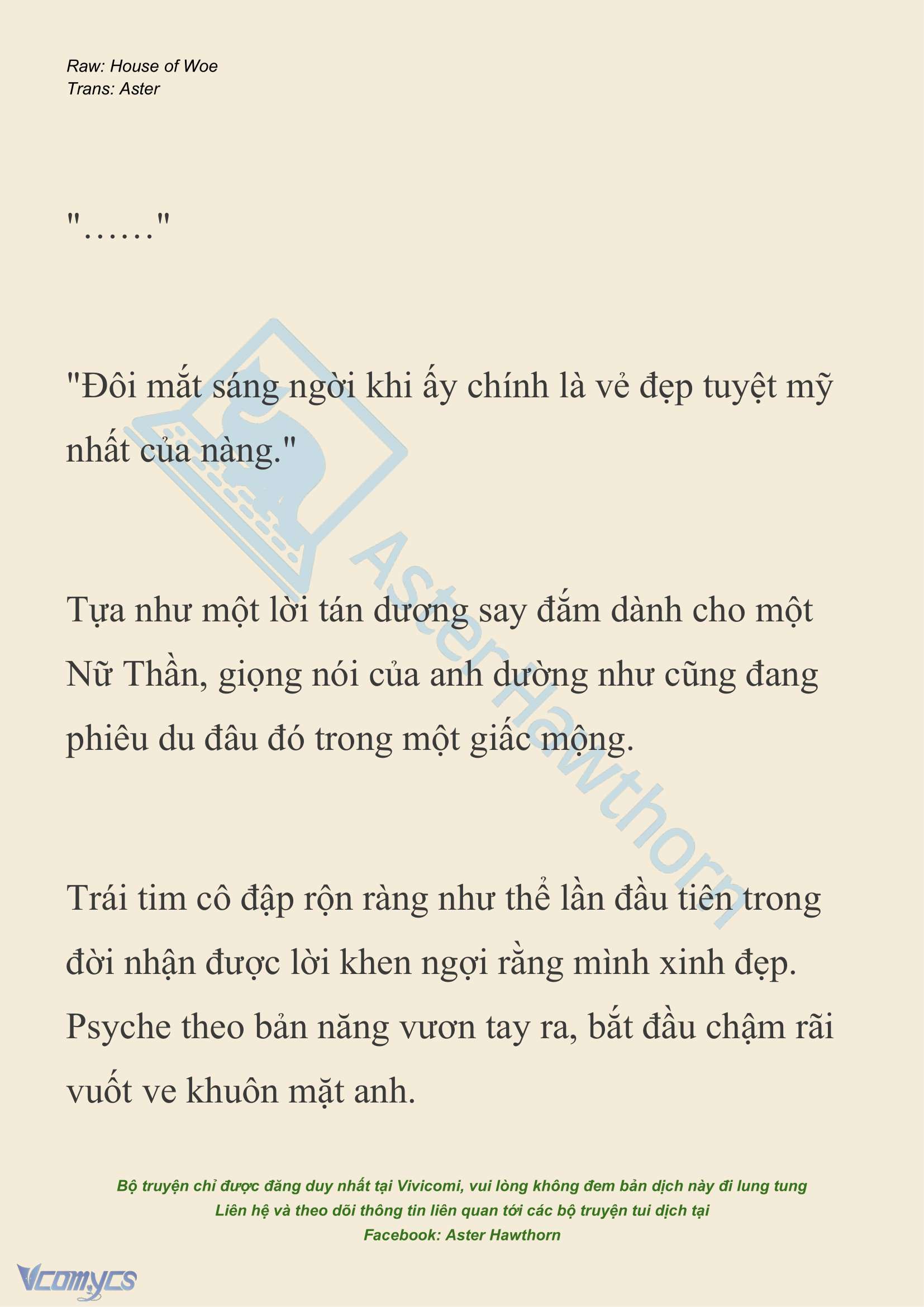 [NOVEL] Dành Cho Các Nữ Thần: Dành cho Psyche Chap 24 - Trang 2