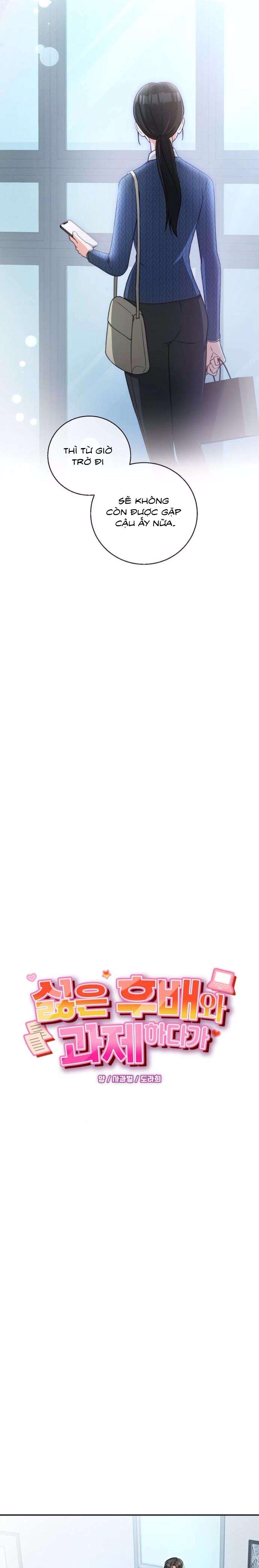 [18+] Khi Làm Bài Tập Nhóm Với Hậu Bối Mình Ghét Chap 6 - Trang 2