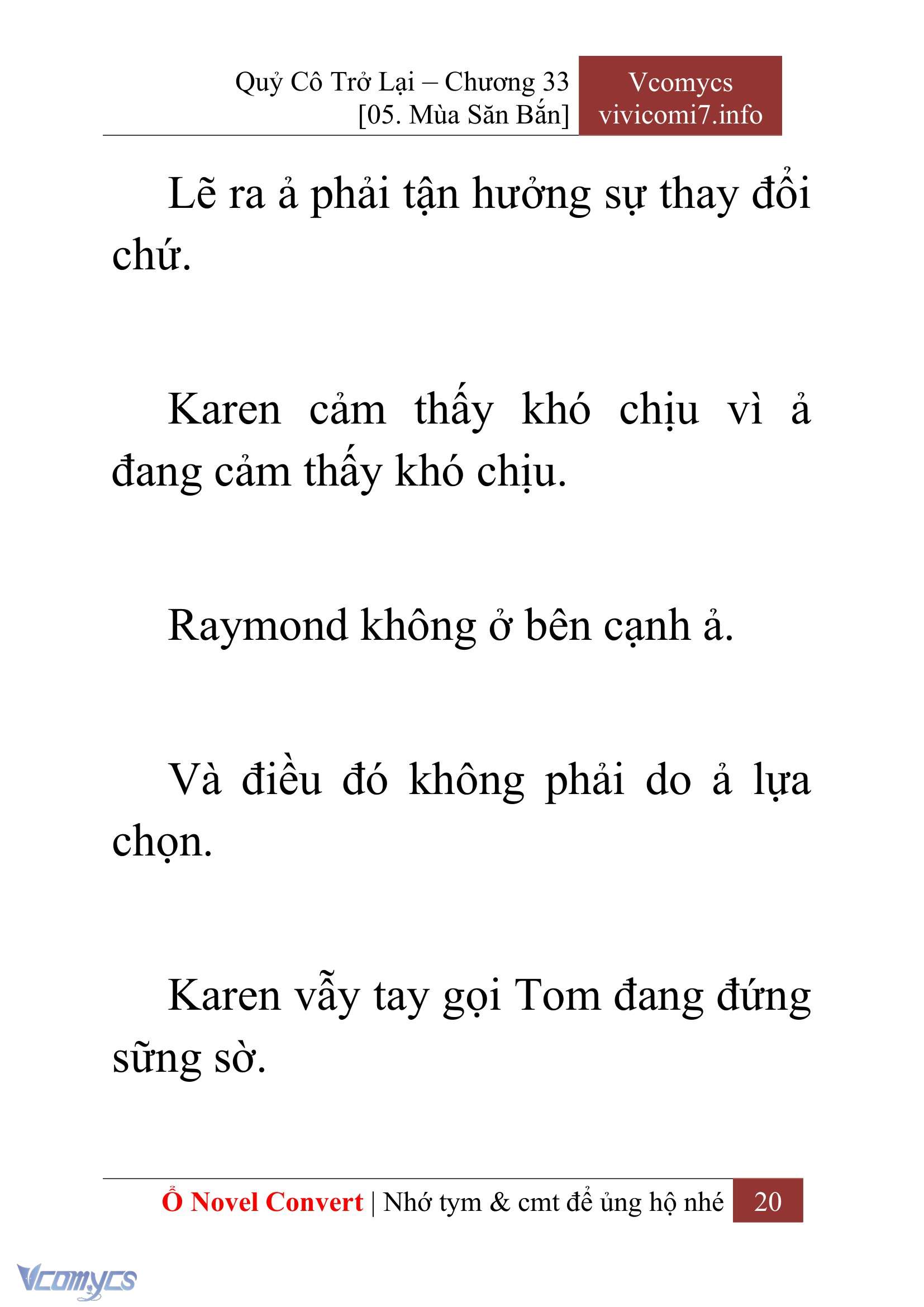 [Novel] Quý Cô Trở Lại Chap 33 - Trang 2