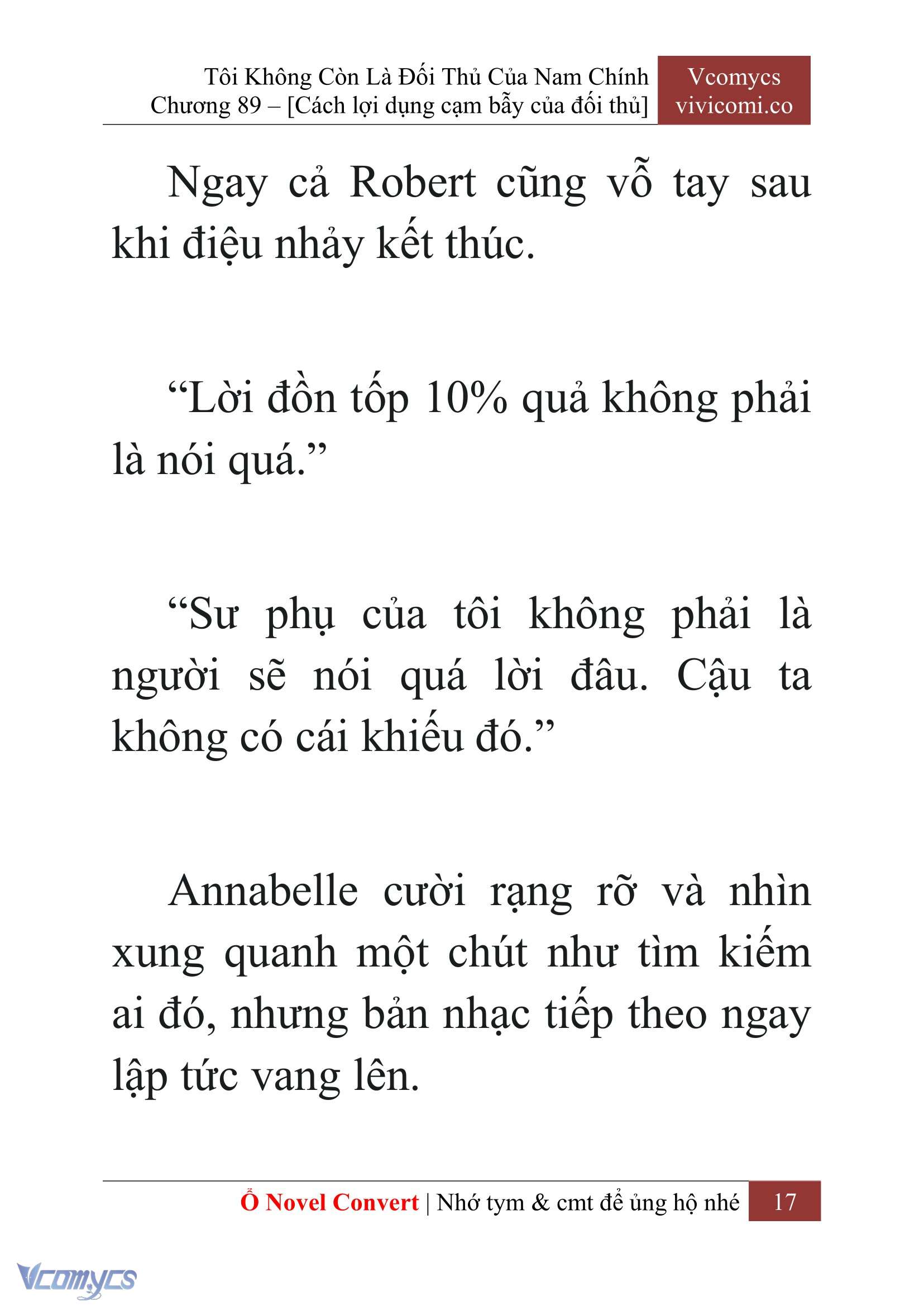 [Novel] Tôi Không Còn Là Đối Thủ Của Nam Chính Chap 89 - Trang 2