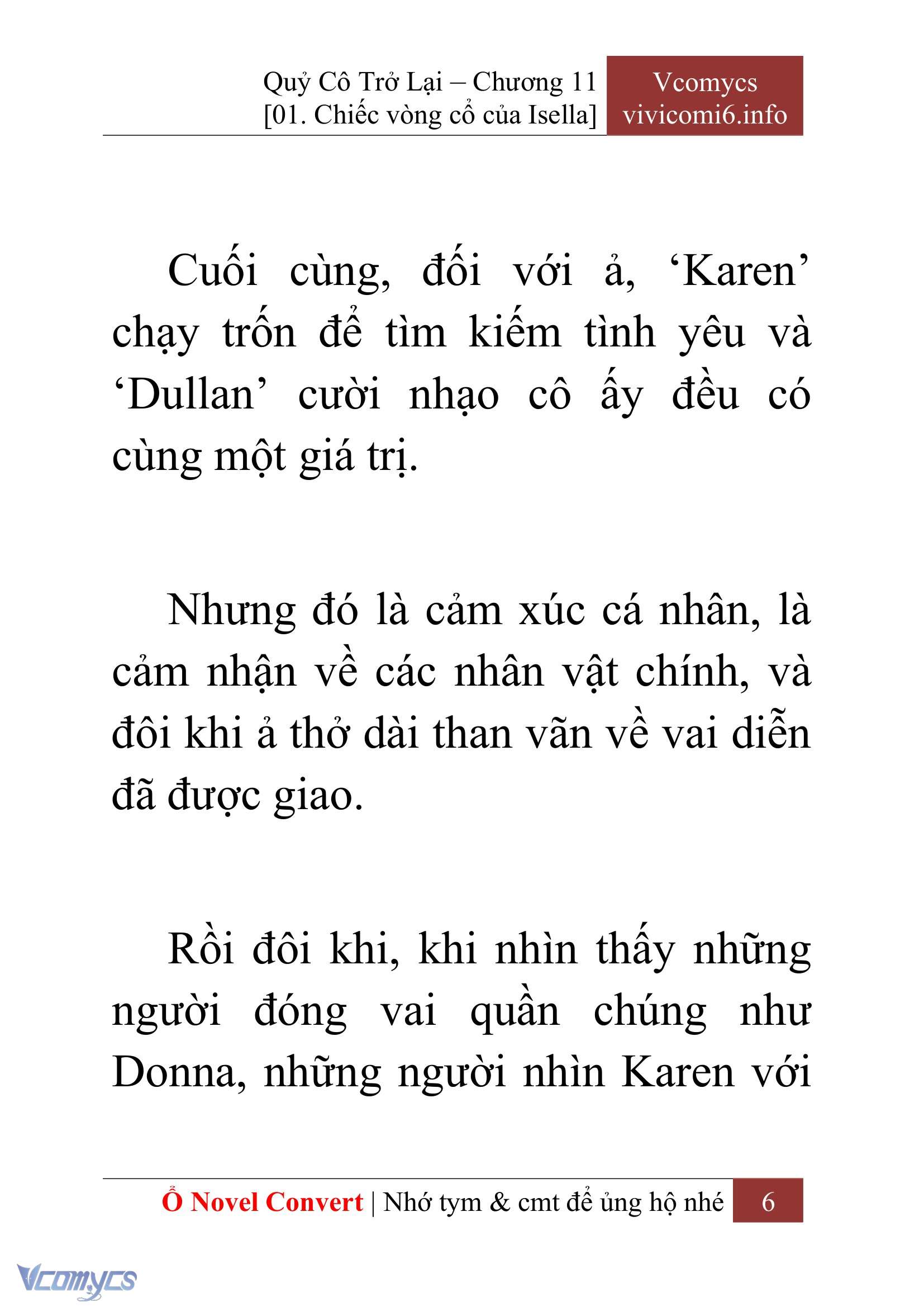 [Novel] Quý Cô Trở Lại Chap 11 - Trang 2