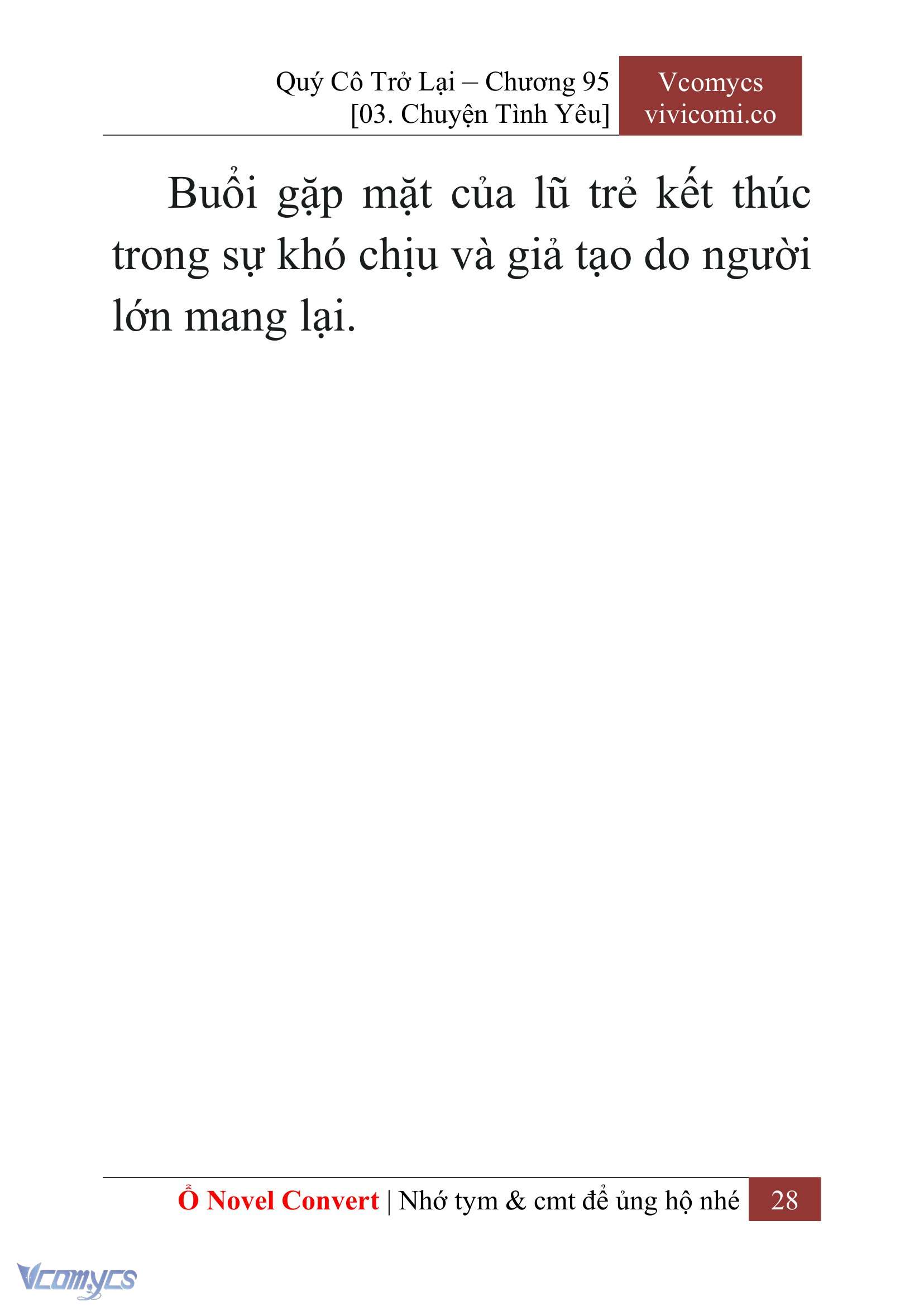 [Novel] Quý Cô Trở Lại Chap 95 - Trang 2