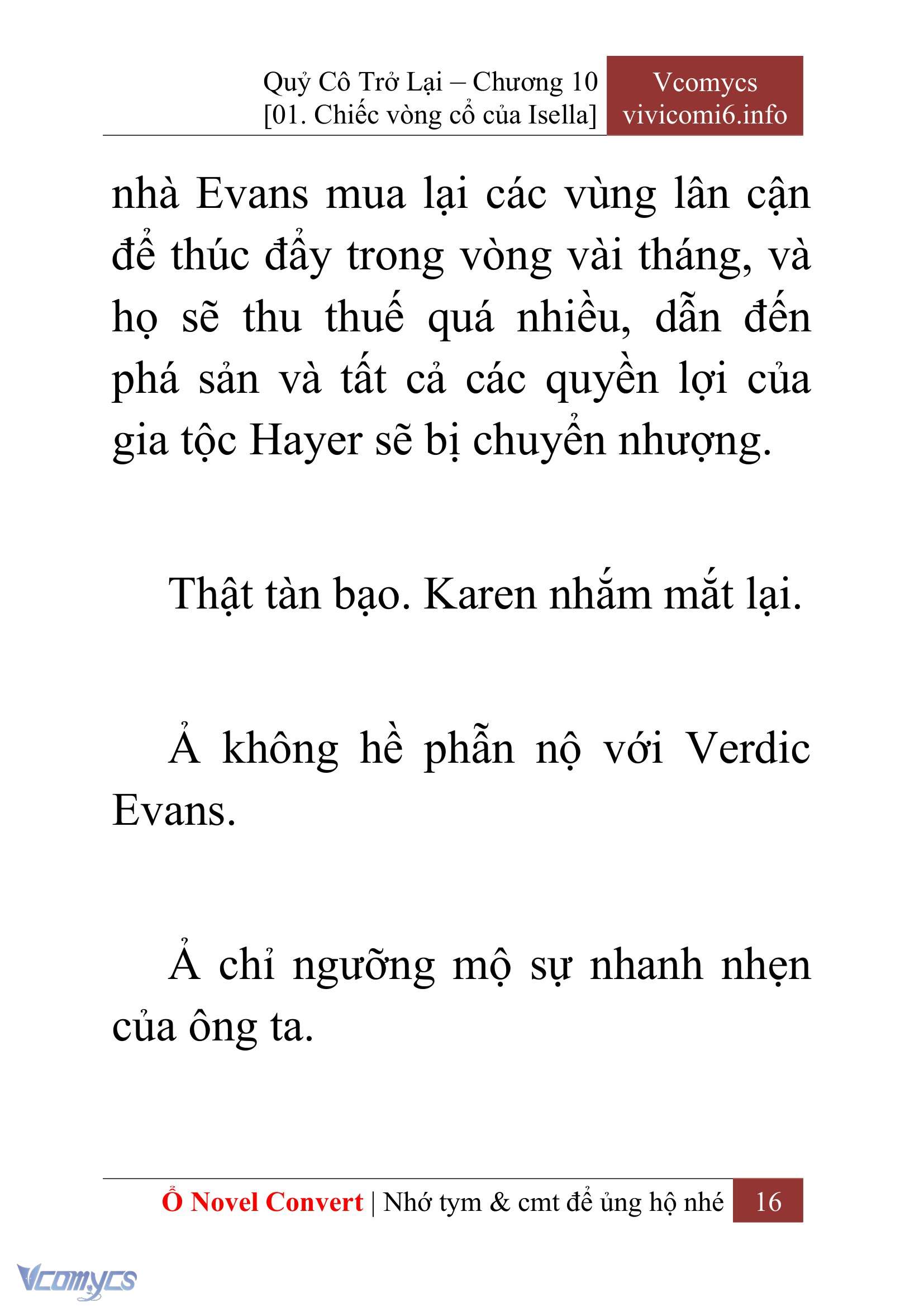 [Novel] Quý Cô Trở Lại Chap 10 - Trang 2