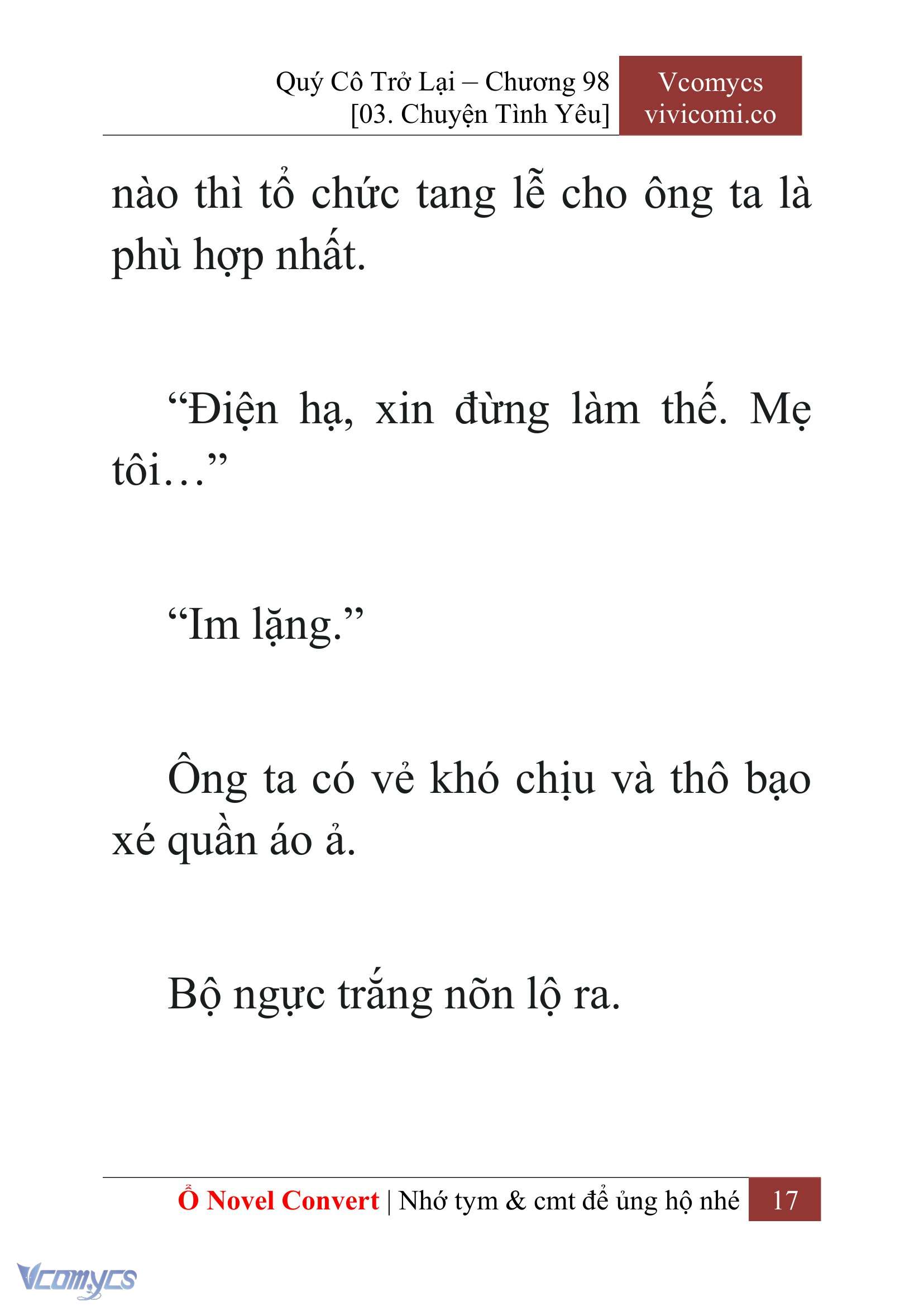 [Novel] Quý Cô Trở Lại Chap 98 - Trang 2