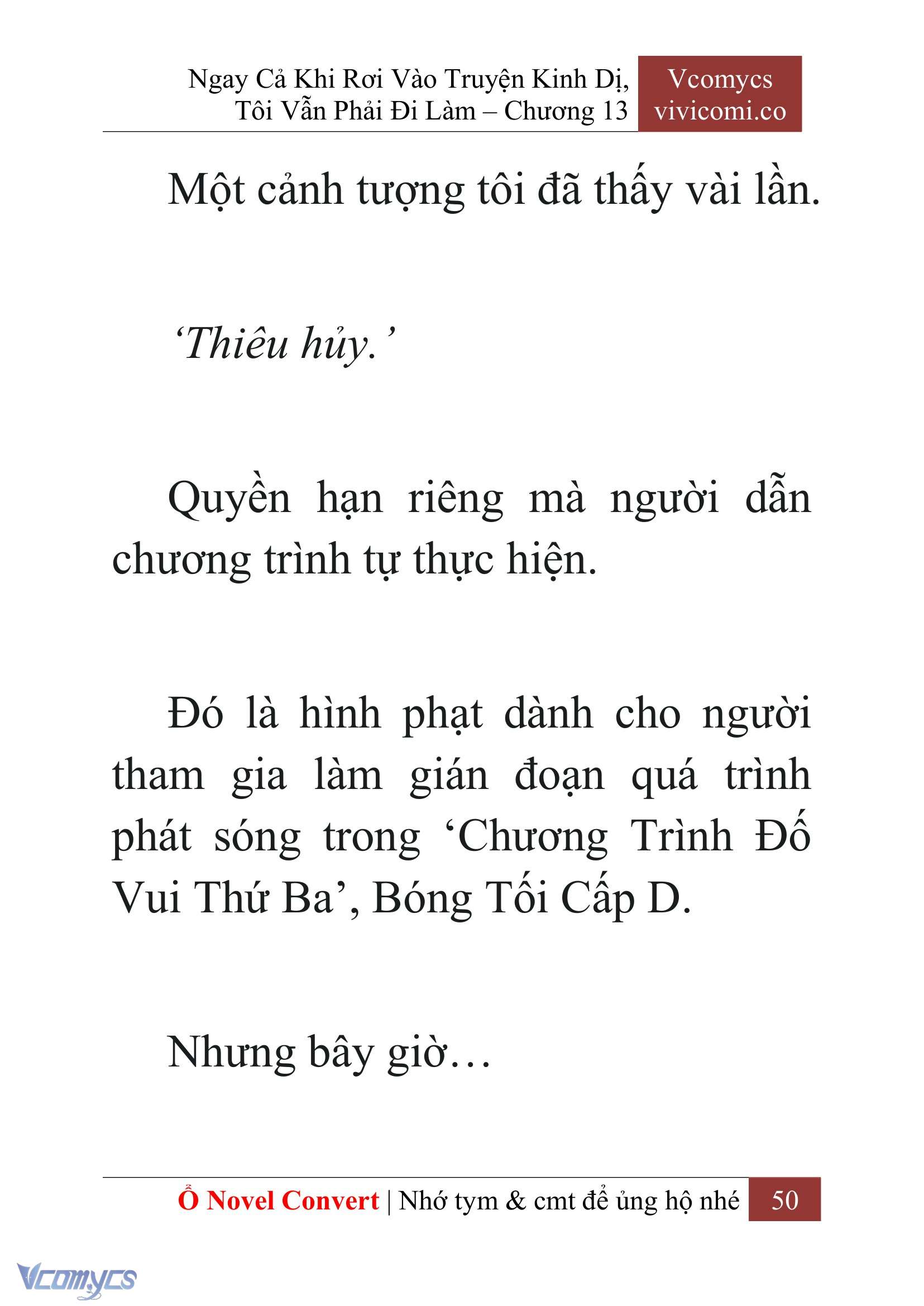 [Novel] Ngay Cả Khi Rơi Vào Truyện Kinh Dị, Tôi Vẫn Phải Đi Làm Chap 13 - Trang 2