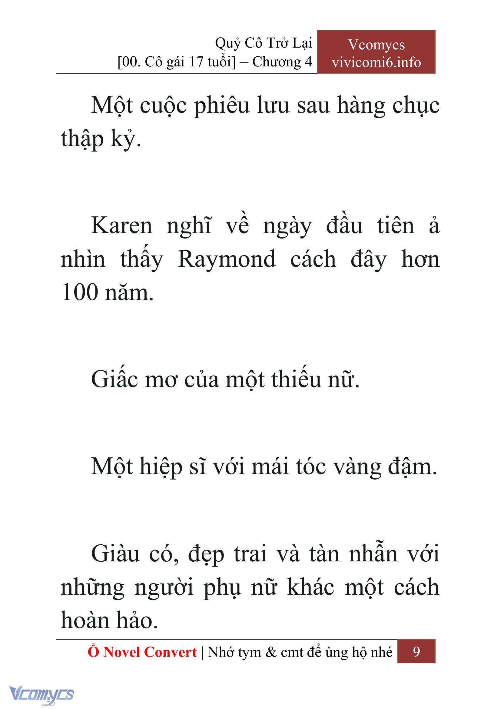 [Novel] Quý Cô Trở Lại Chap 4 - Trang 2