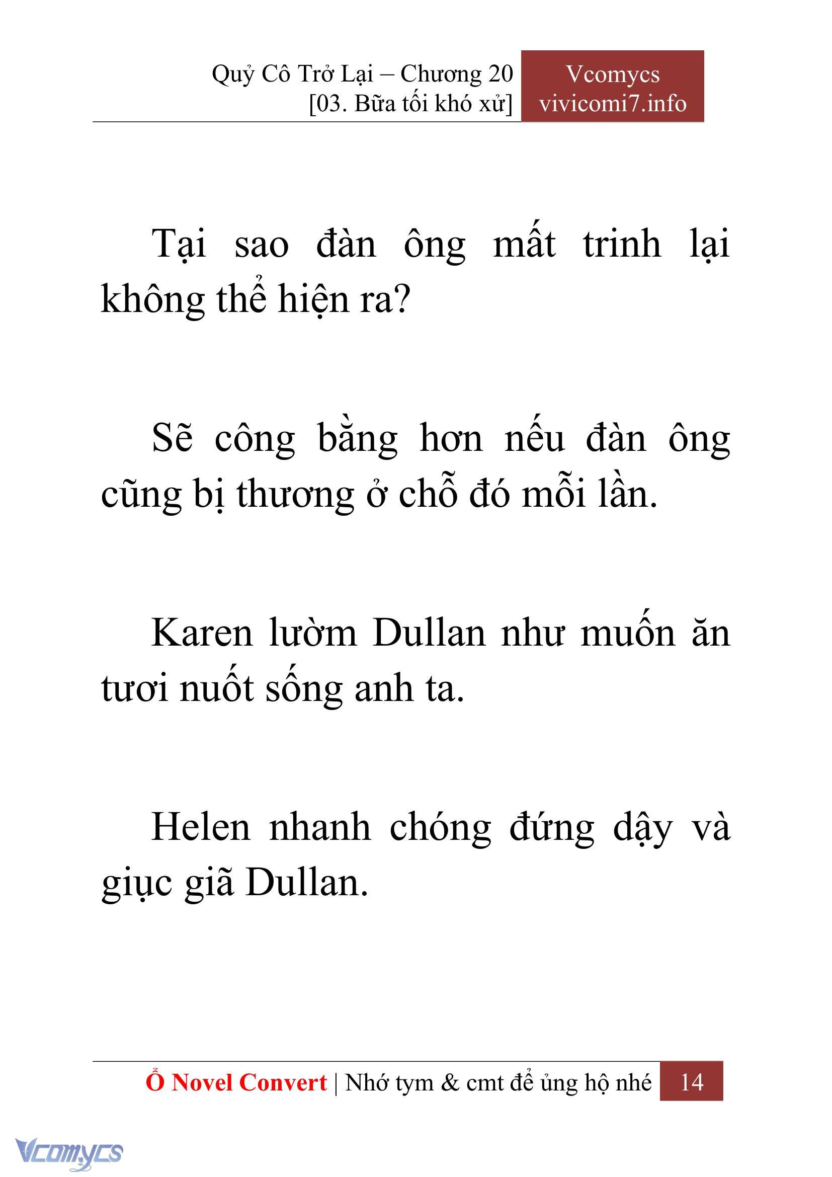 [Novel] Quý Cô Trở Lại Chap 20 - Trang 2