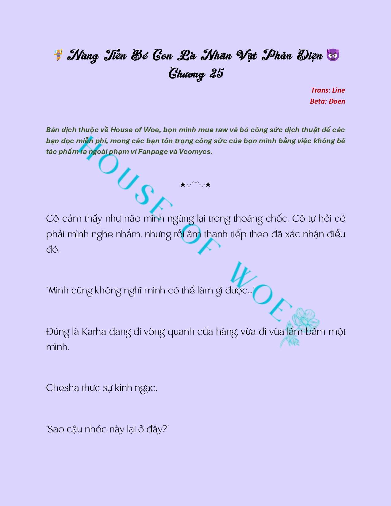 [NOVEL] NÀNG TIÊN BÉ CON LÀ NHÂN VẬT PHẢN DIỆN Chap 25 - Trang 2