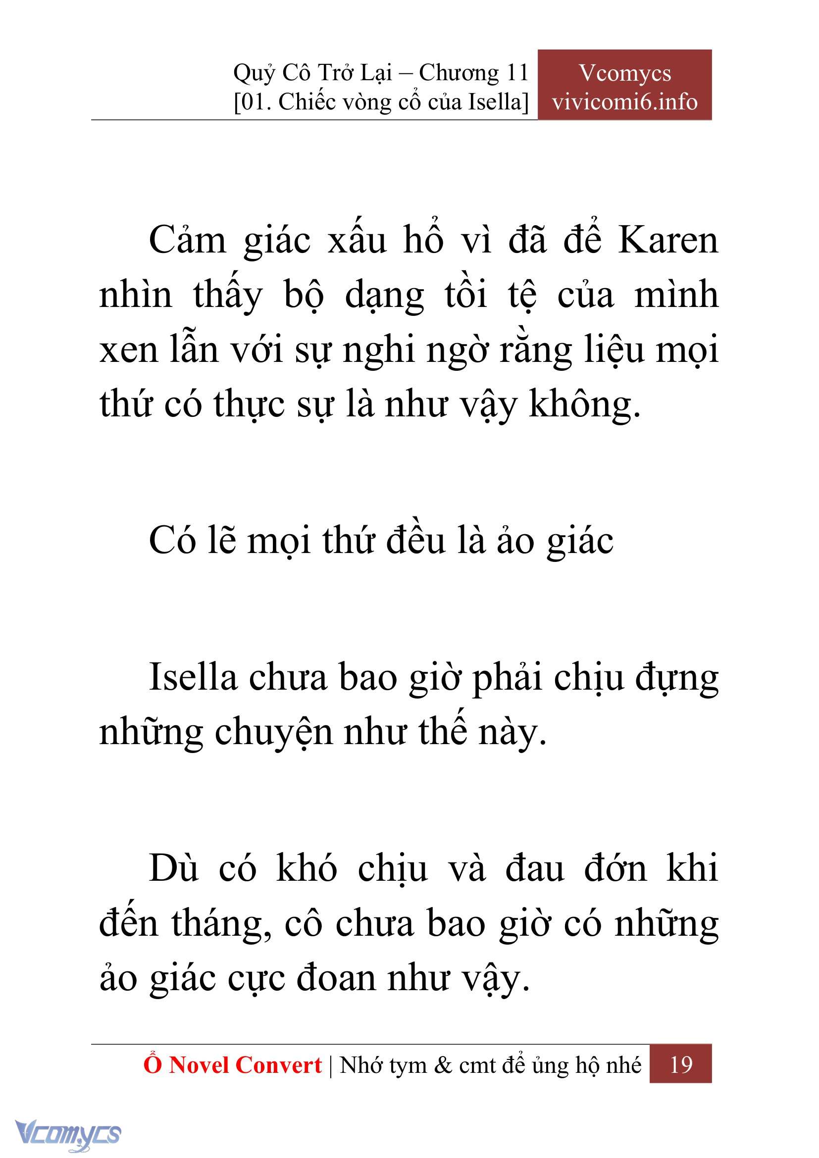 [Novel] Quý Cô Trở Lại Chap 11 - Trang 2