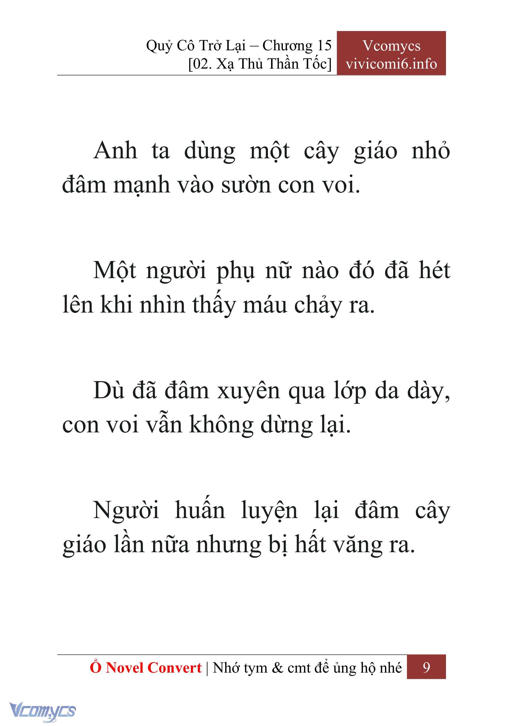 [Novel] Quý Cô Trở Lại Chap 15 - Trang 2