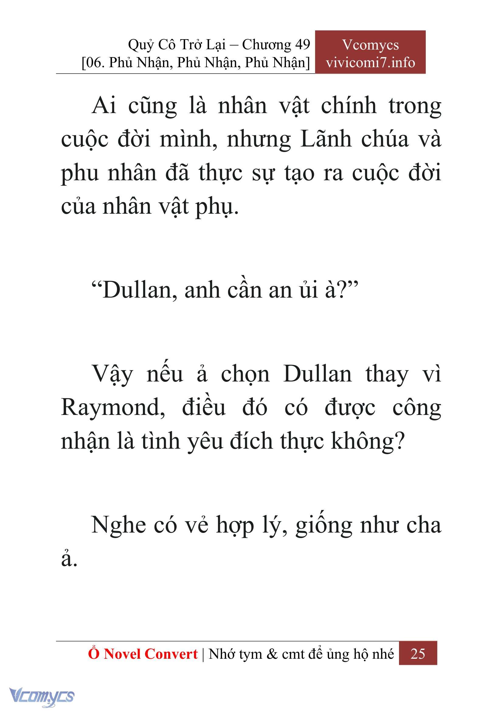 [Novel] Quý Cô Trở Lại Chap 49 - Trang 2