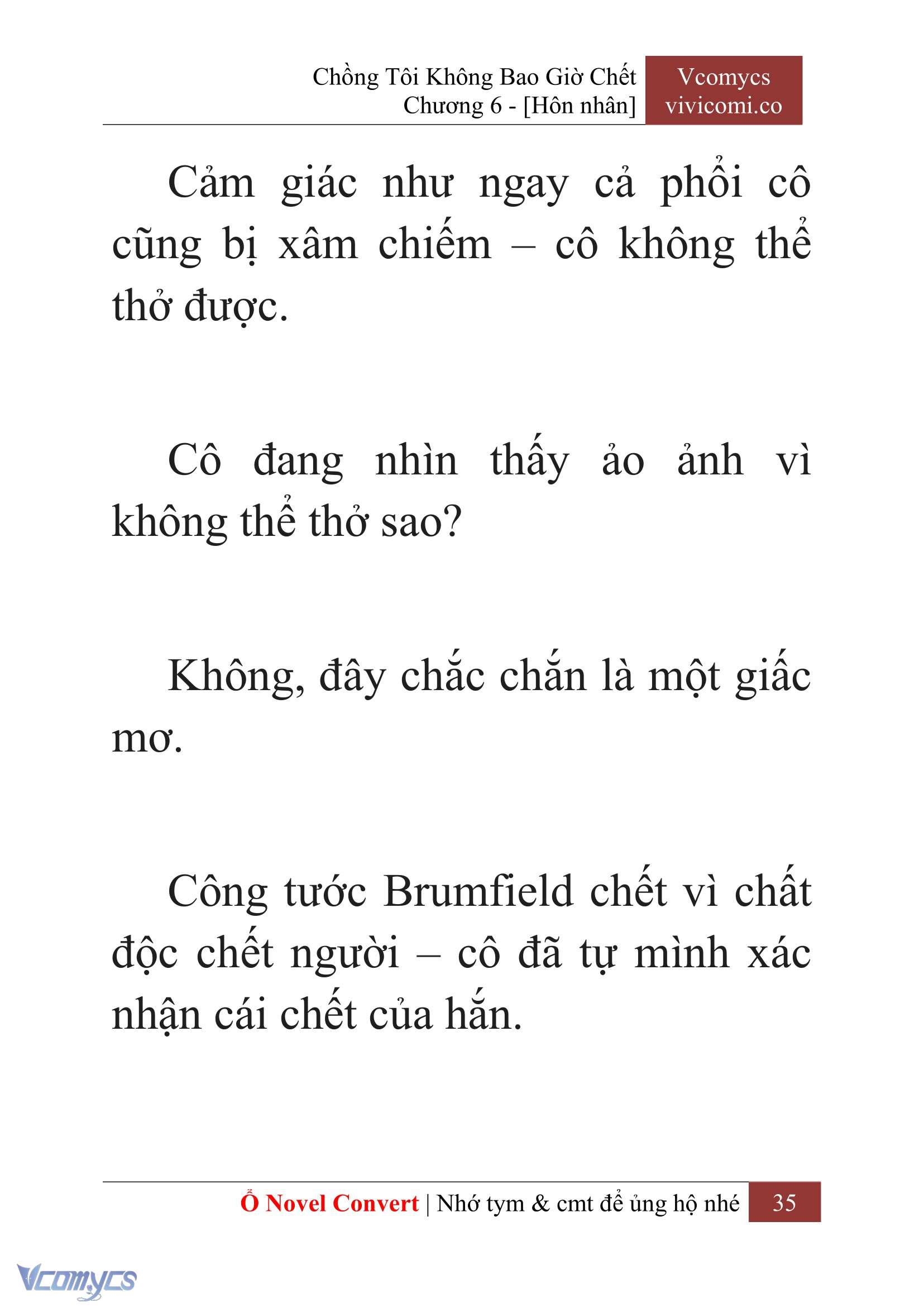 [Novel] Chồng Tôi Không Bao Giờ Chết Chap 6 - Trang 2