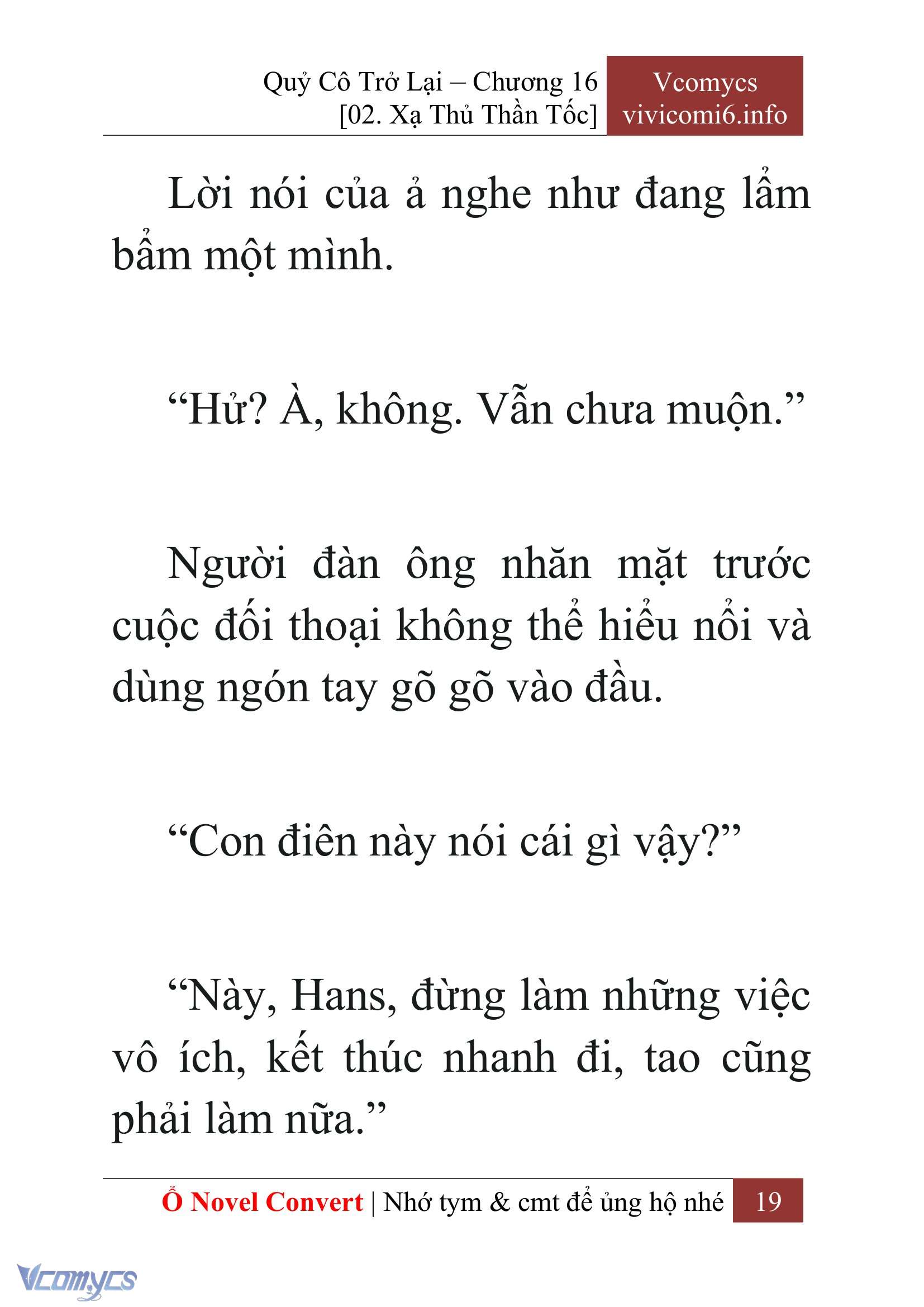[Novel] Quý Cô Trở Lại Chap 16 - Trang 2