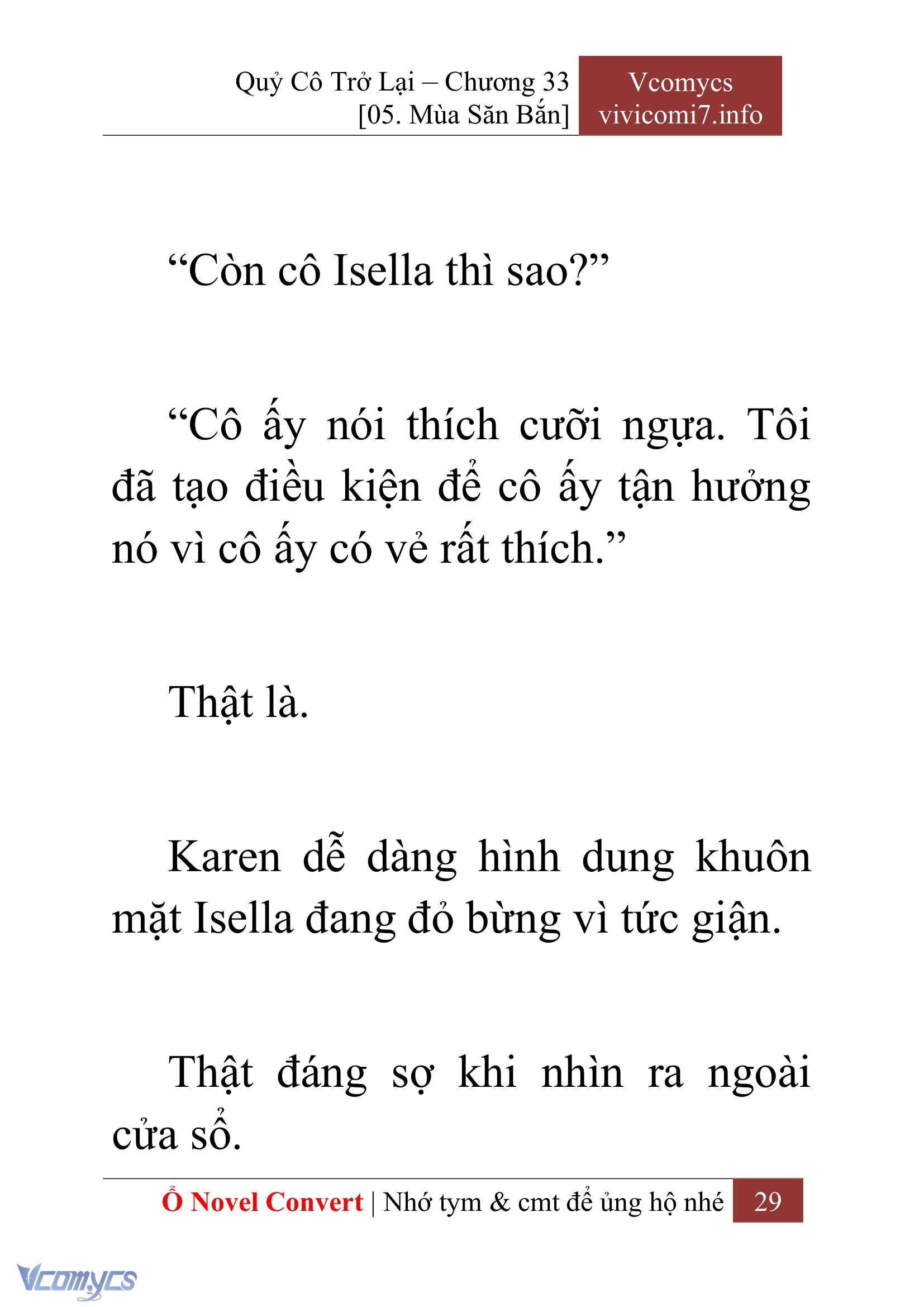 [Novel] Quý Cô Trở Lại Chap 33 - Trang 2